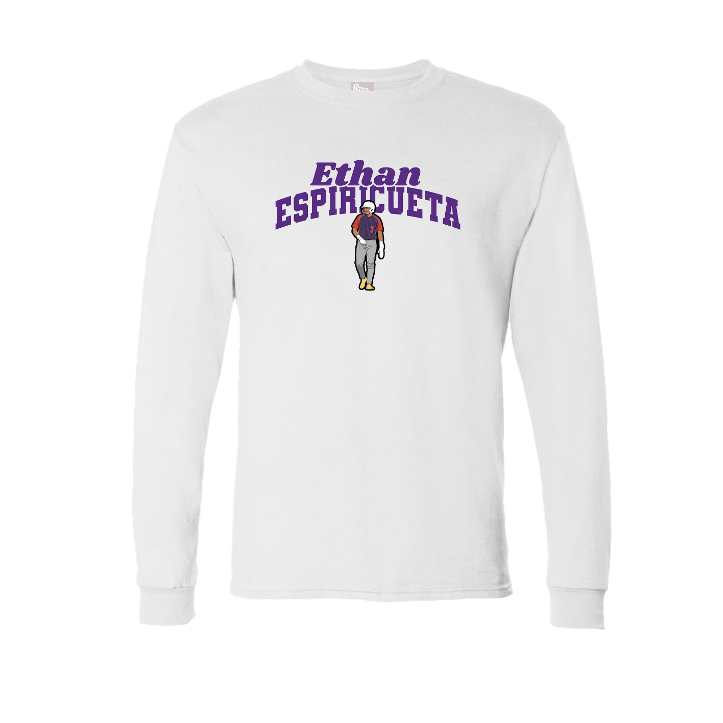 Long Sleeve Tee — Signature Arch in White
