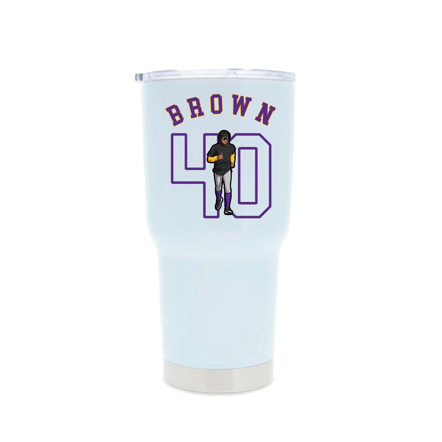 30oz Stainless Steel Tumbler — Shirsey Arch in White
