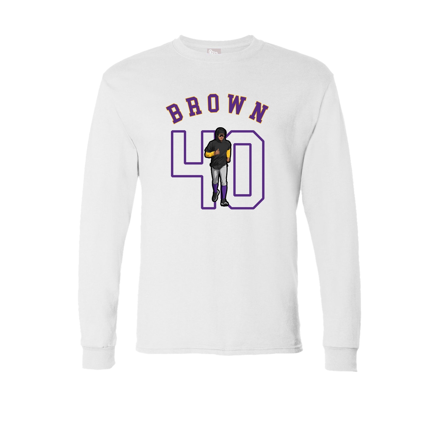 Long Sleeve Tee — Shirsey Arch in White
