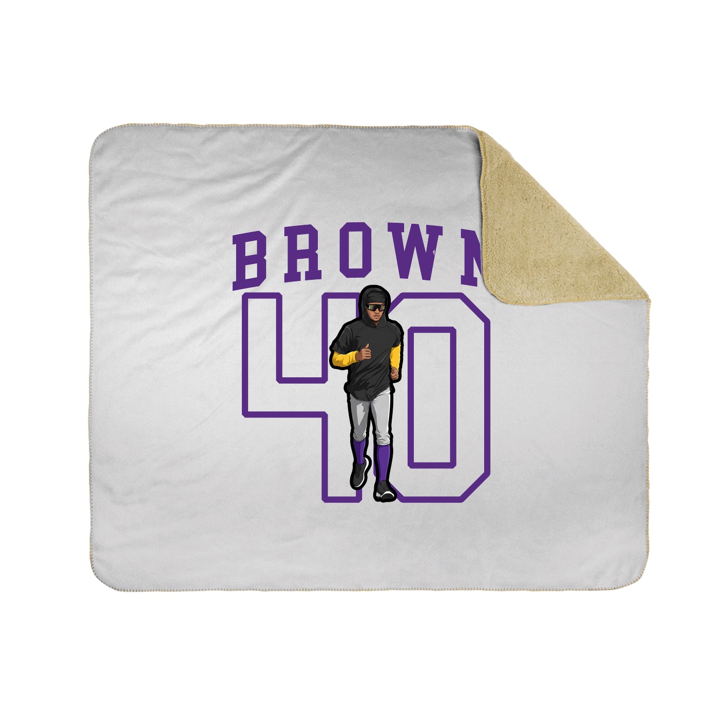 Throw Blanket — Shirsey in White