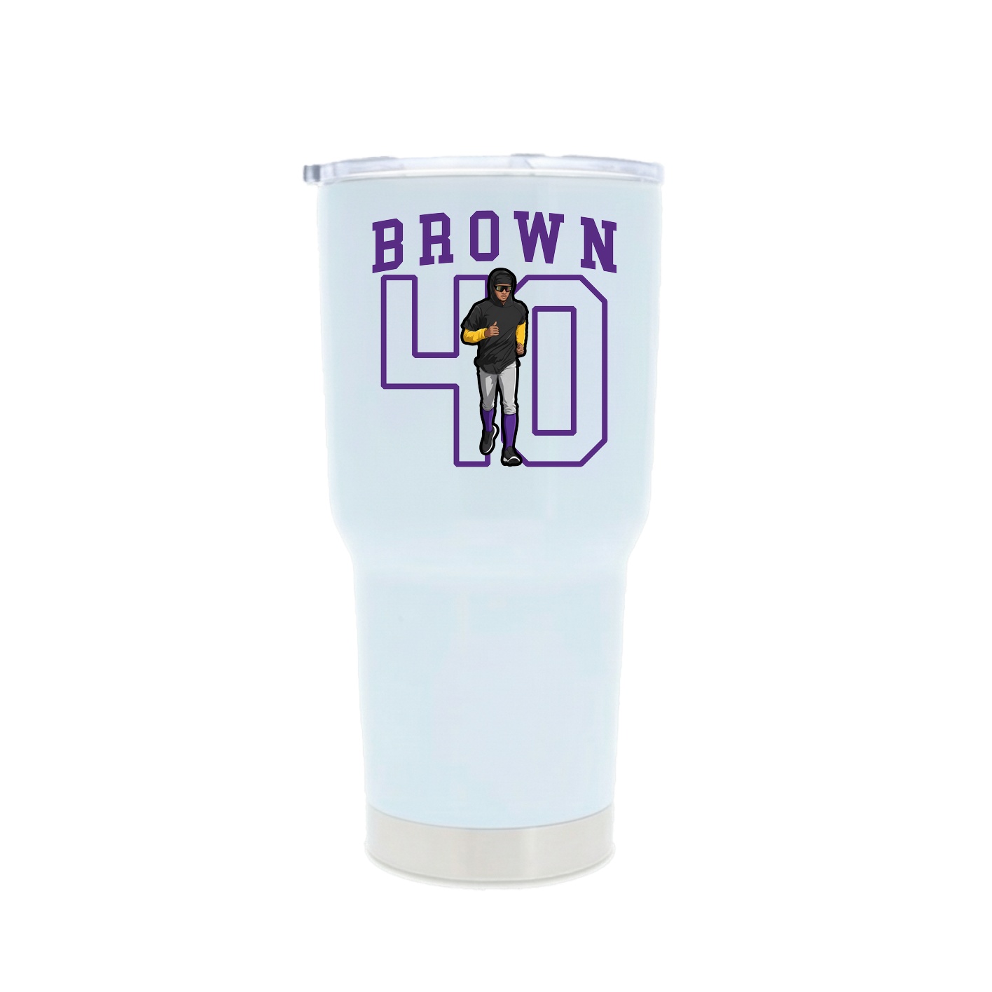 30oz Stainless Steel Tumbler — Shirsey in White