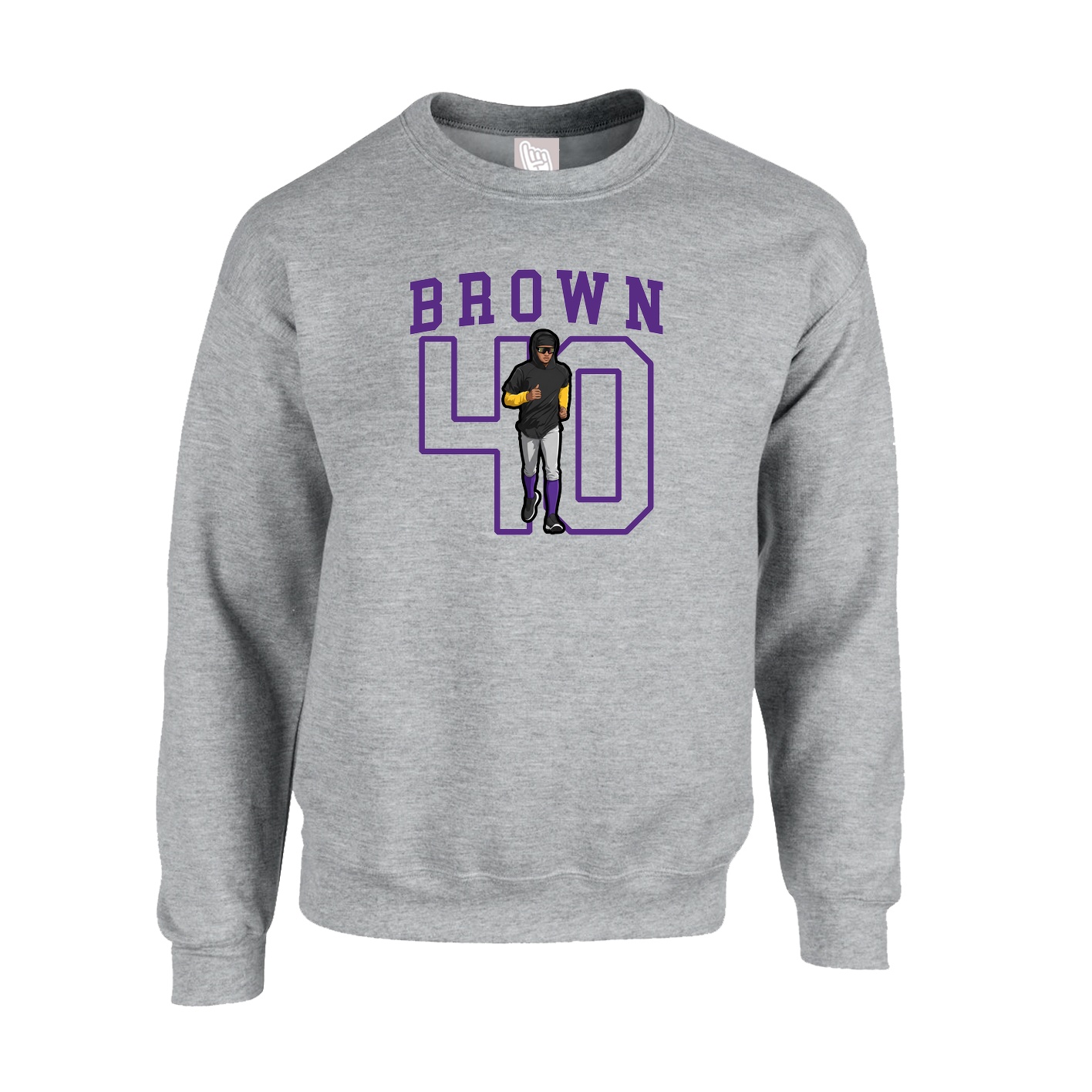 Fleece Crew — Shirsey in Grey