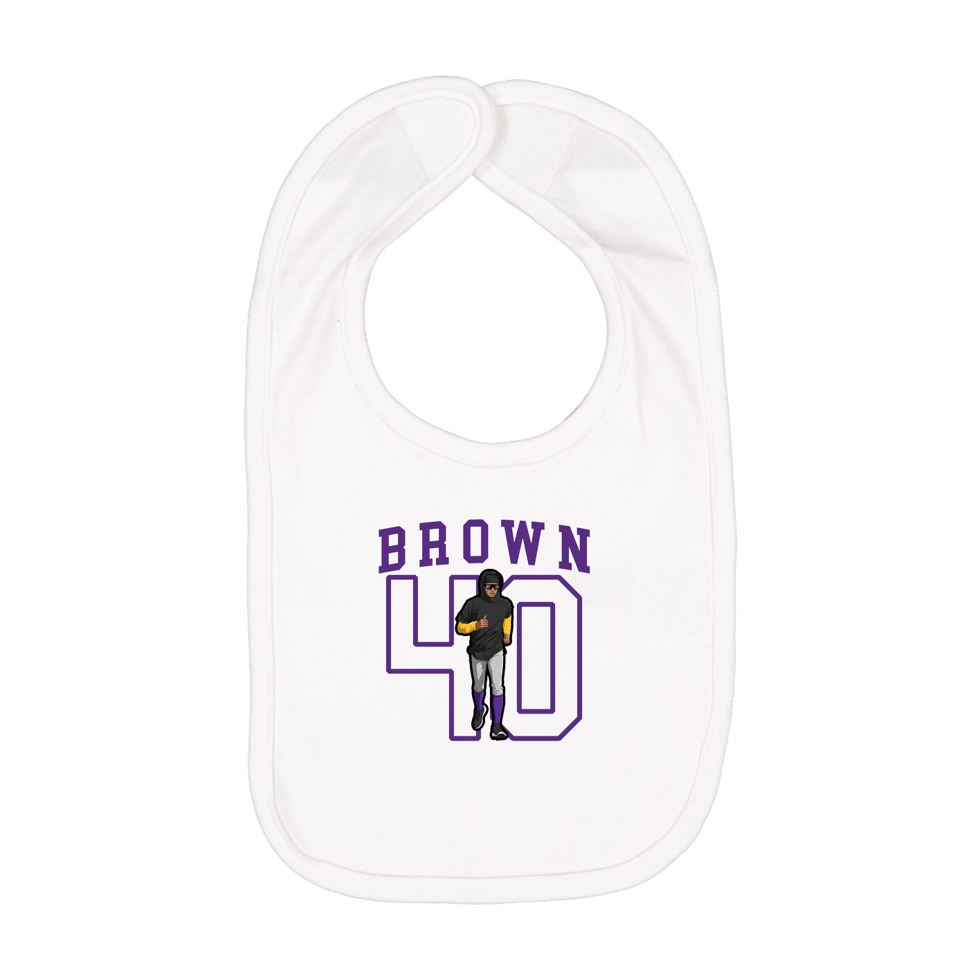 Infant Bib — Shirsey in White