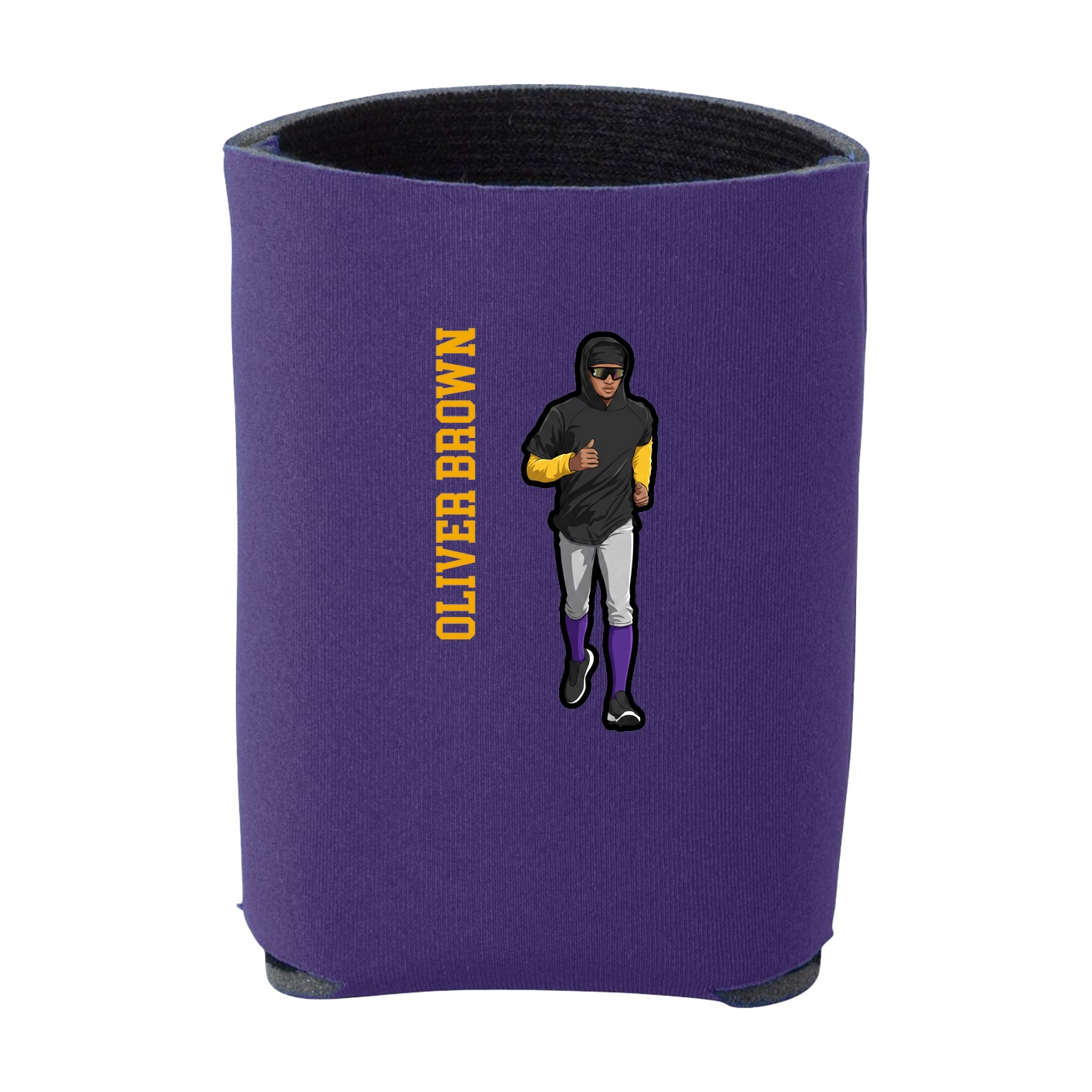 Can Holder — Name Vertical in Purple