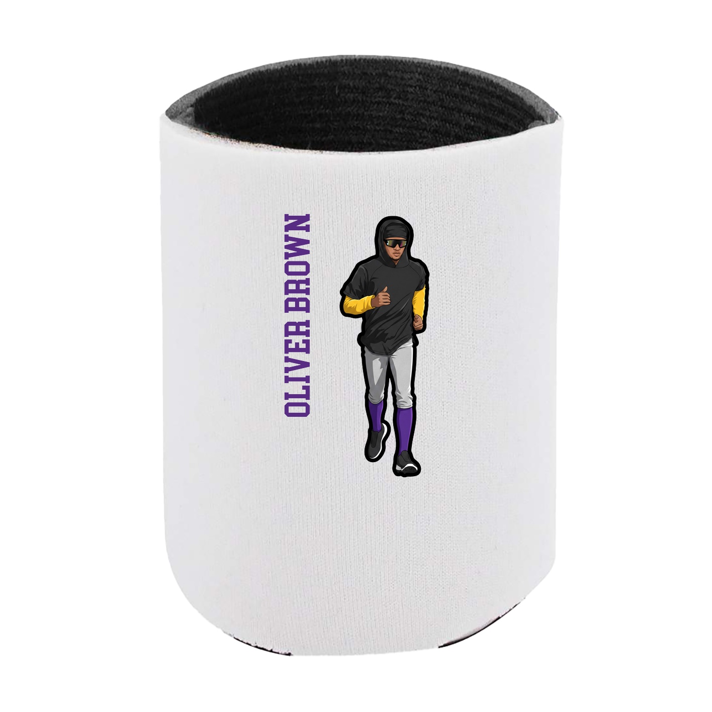 Can Holder — Name Vertical in White