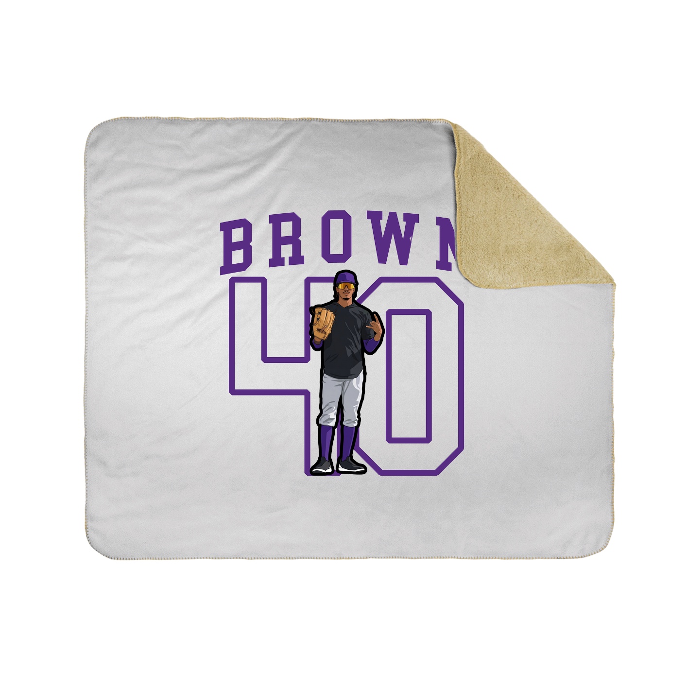 Throw Blanket — Shirsey in White