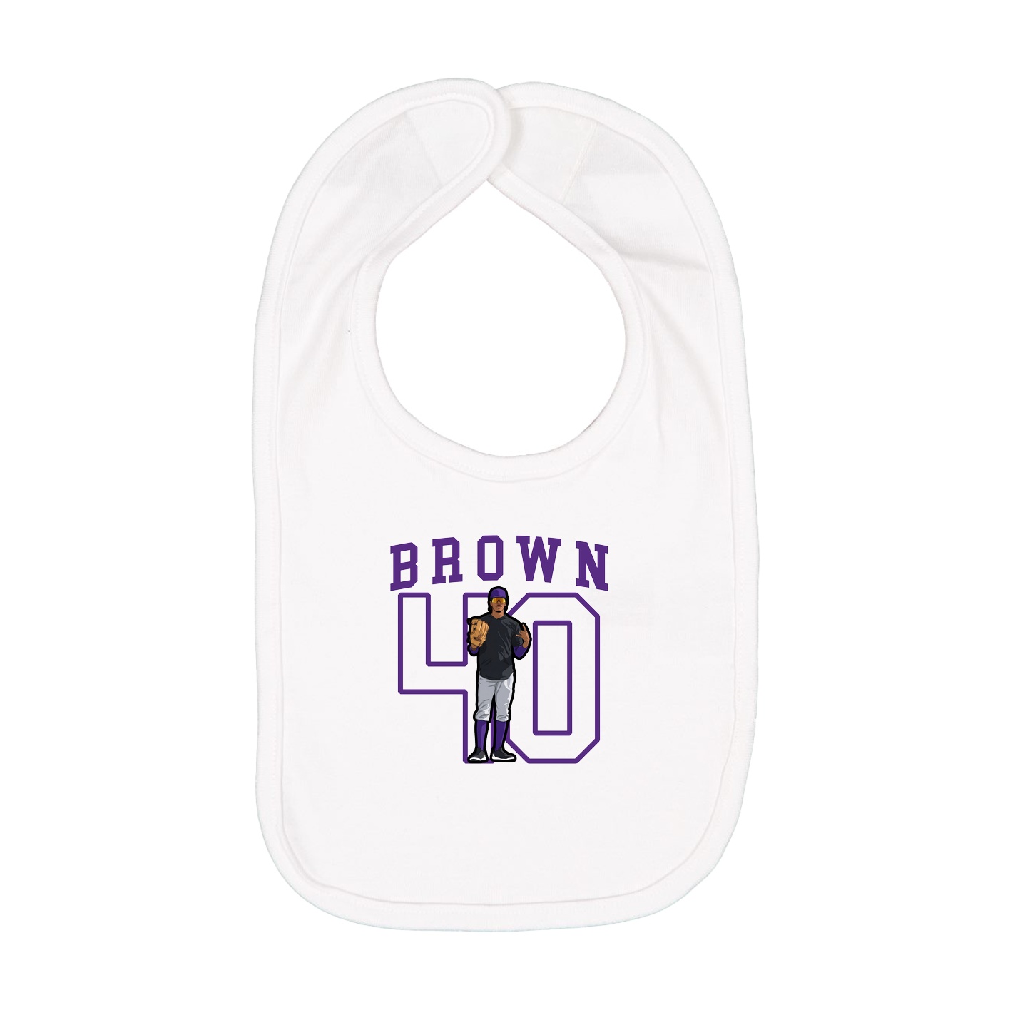 Infant Bib — Shirsey in White