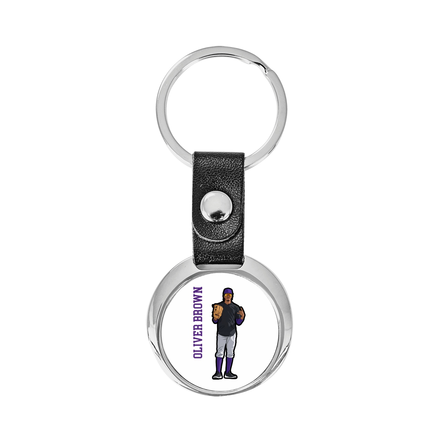Key Chain — Name Vertical in Classic