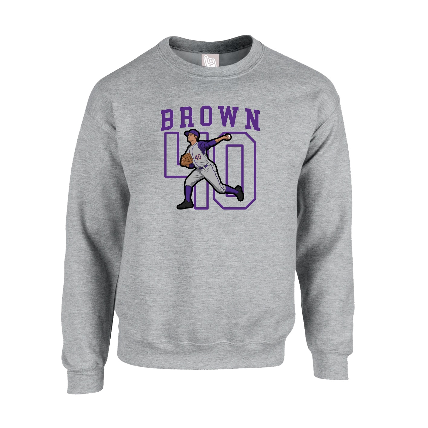 Fleece Crew — Shirsey in Grey