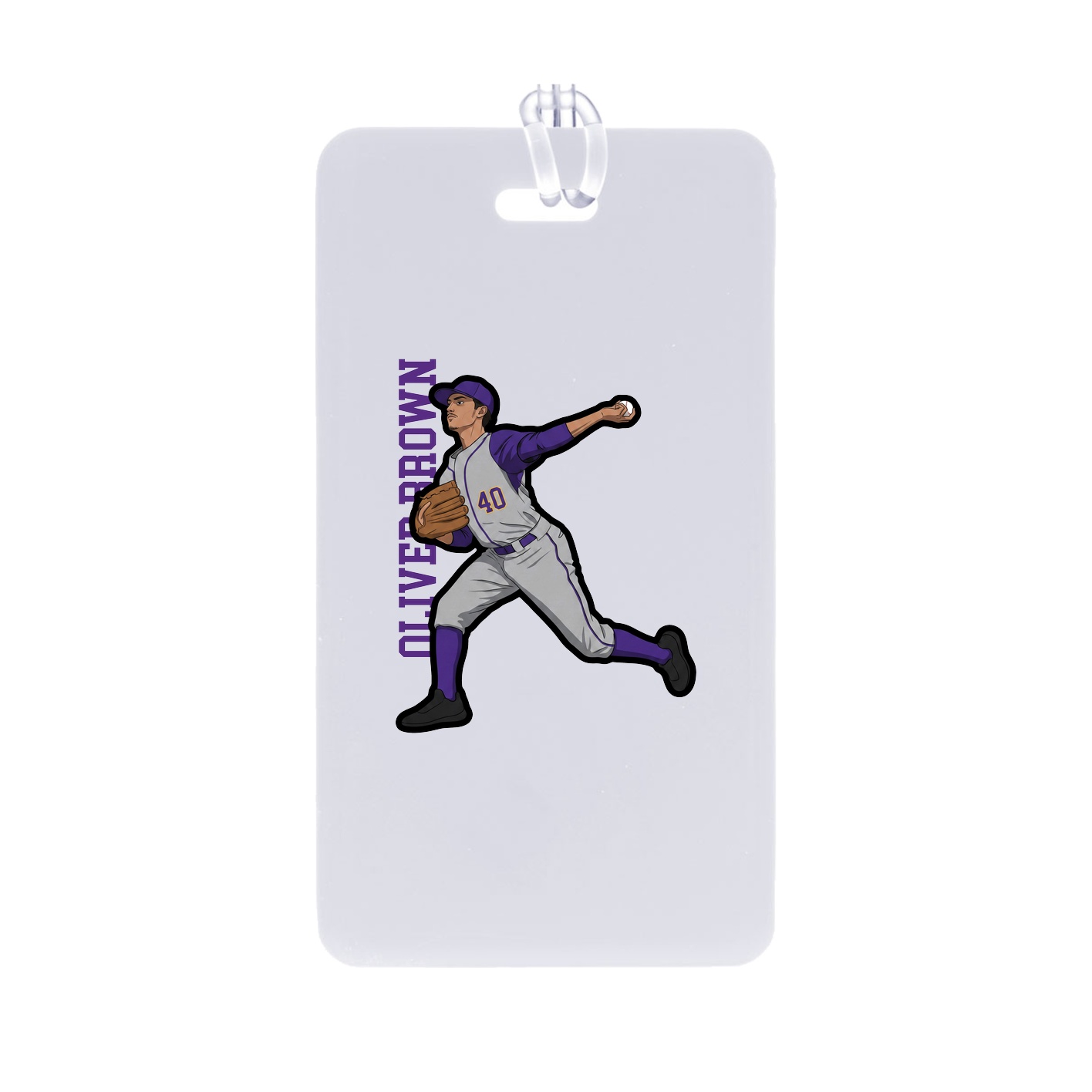 Bag Tag — Name Vertical in Classic