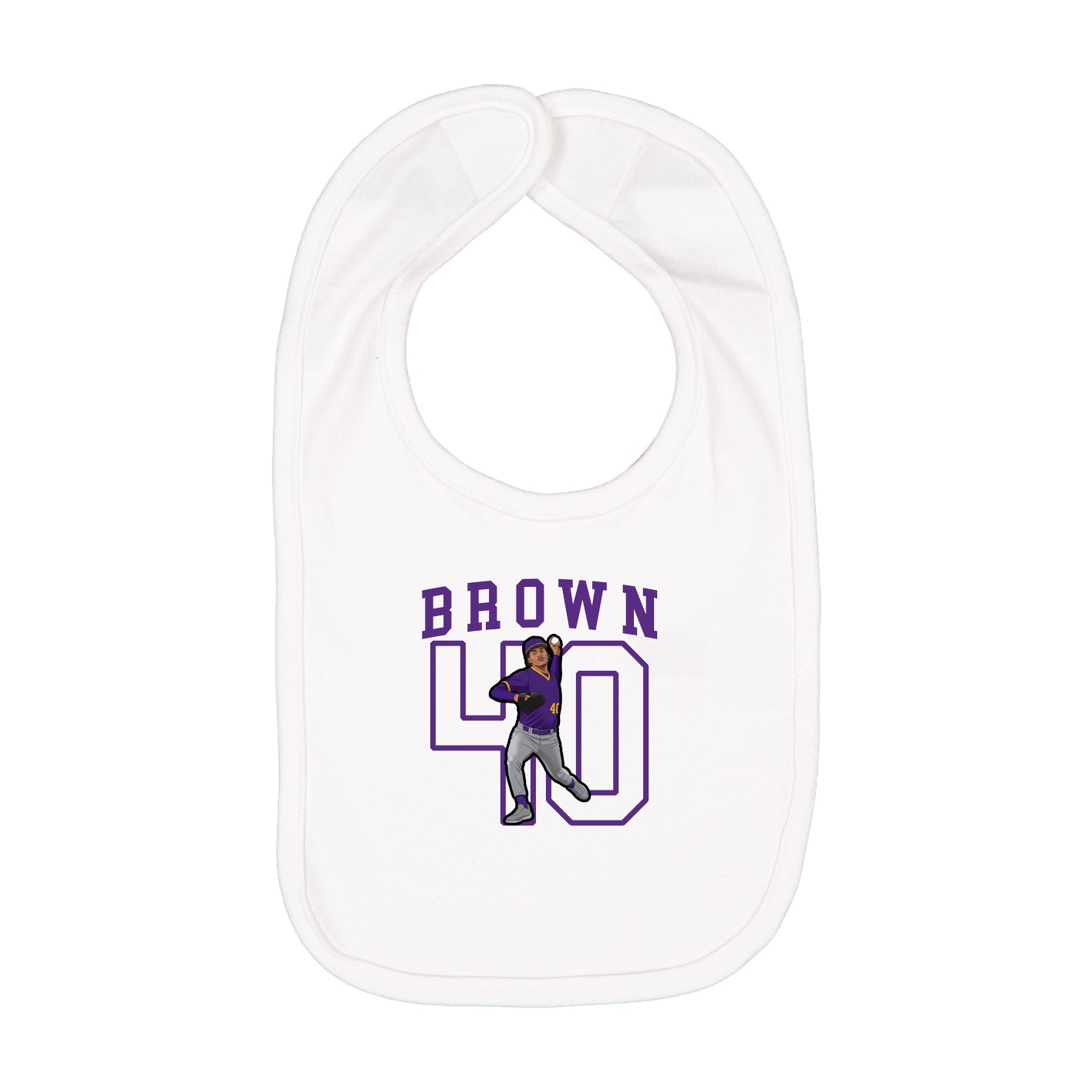 Infant Bib — Shirsey in White
