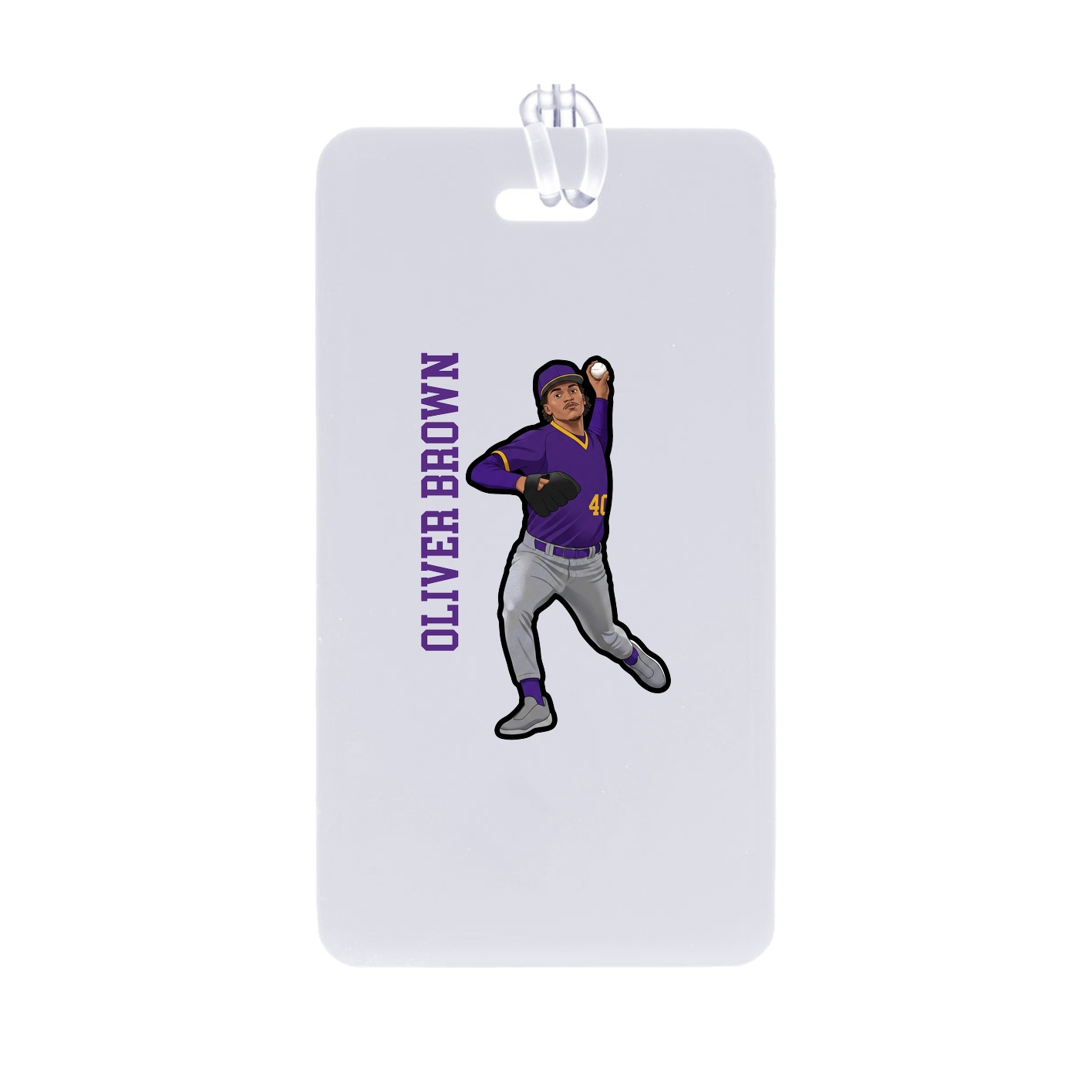Bag Tag — Name Vertical in Classic