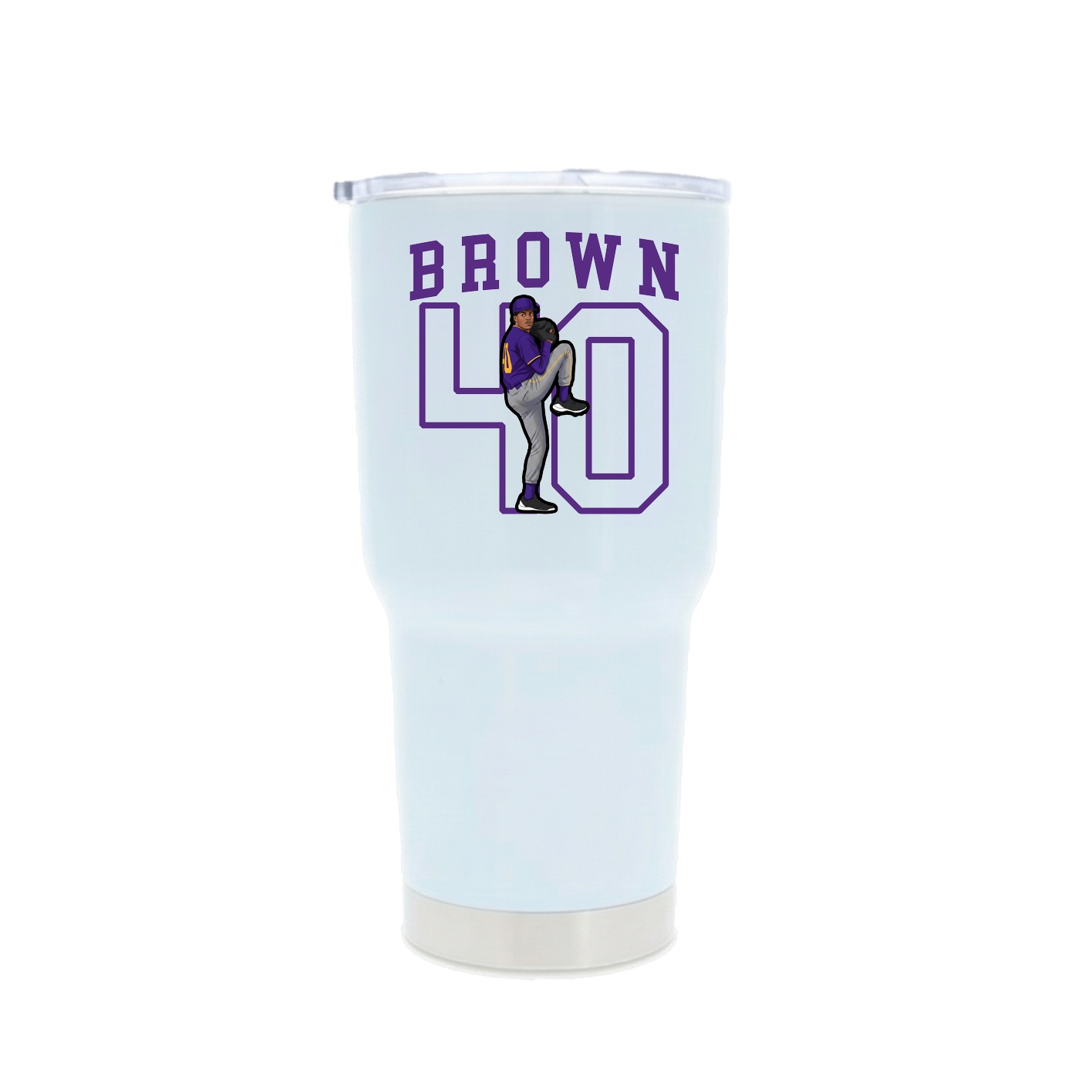 30oz Stainless Steel Tumbler — Shirsey in White