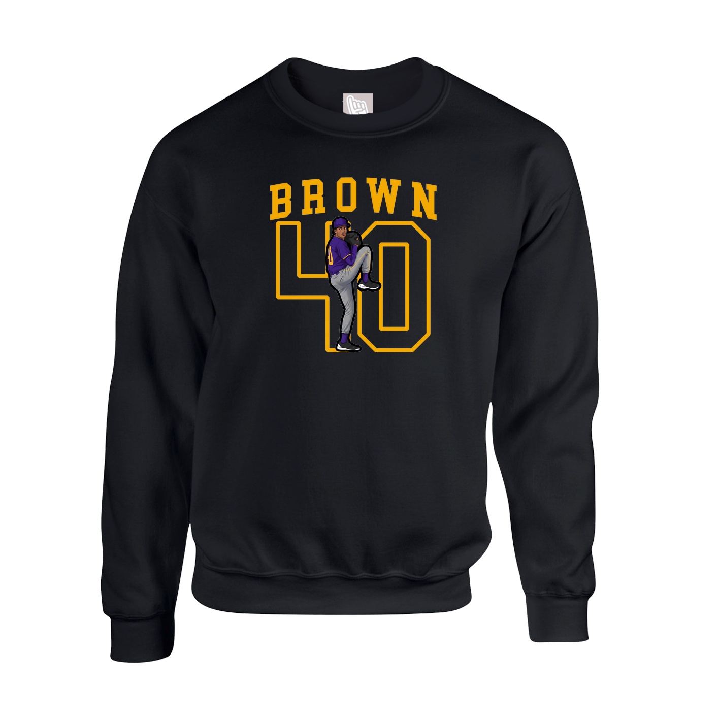 Fleece Crew — Shirsey in Black
