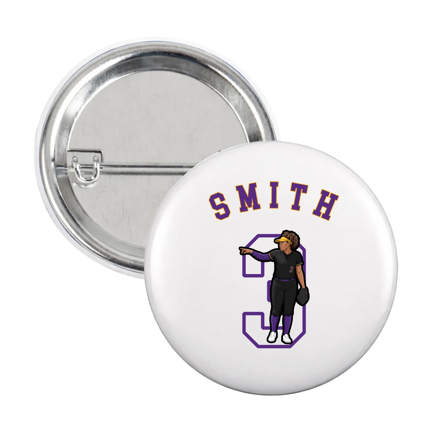 Game Day Button — Shirsey Arch in White