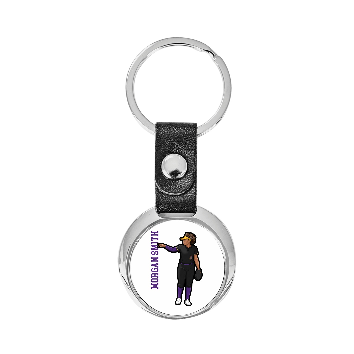 Key Chain — Name Vertical in Classic
