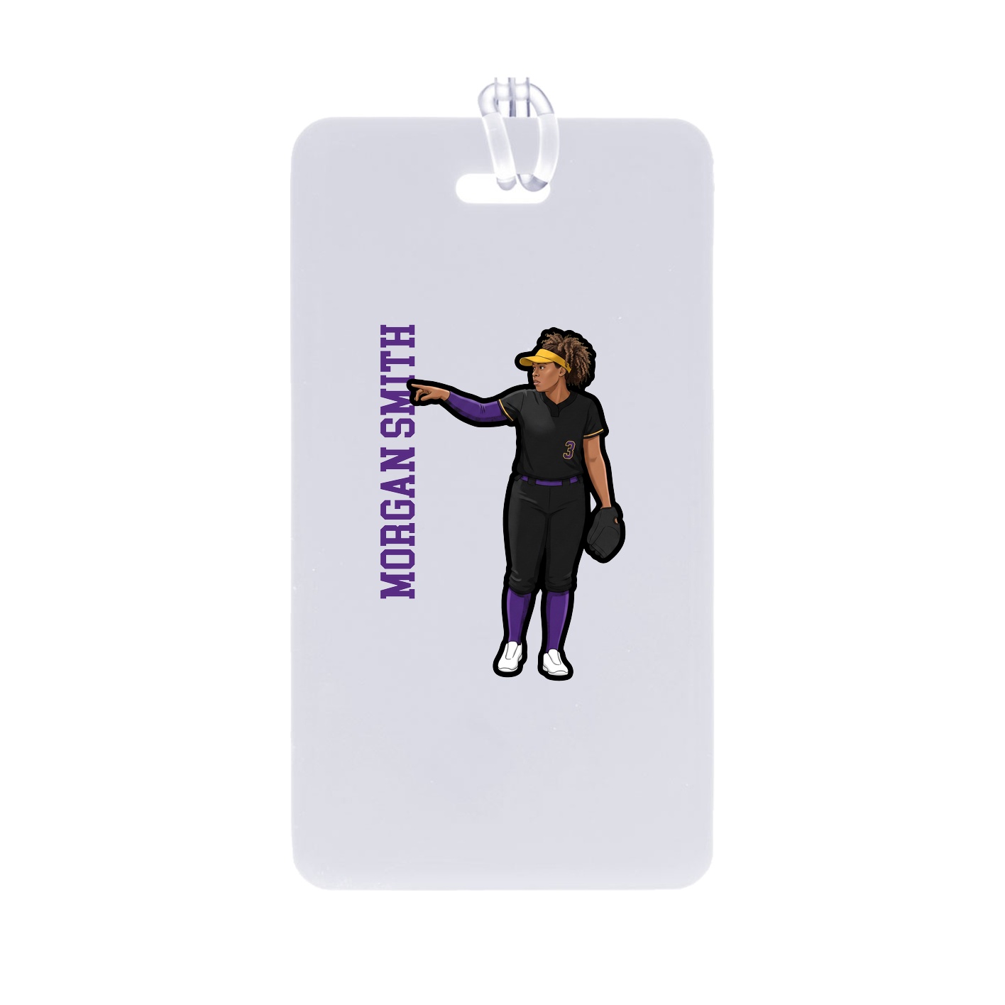 Bag Tag — Name Vertical in Classic