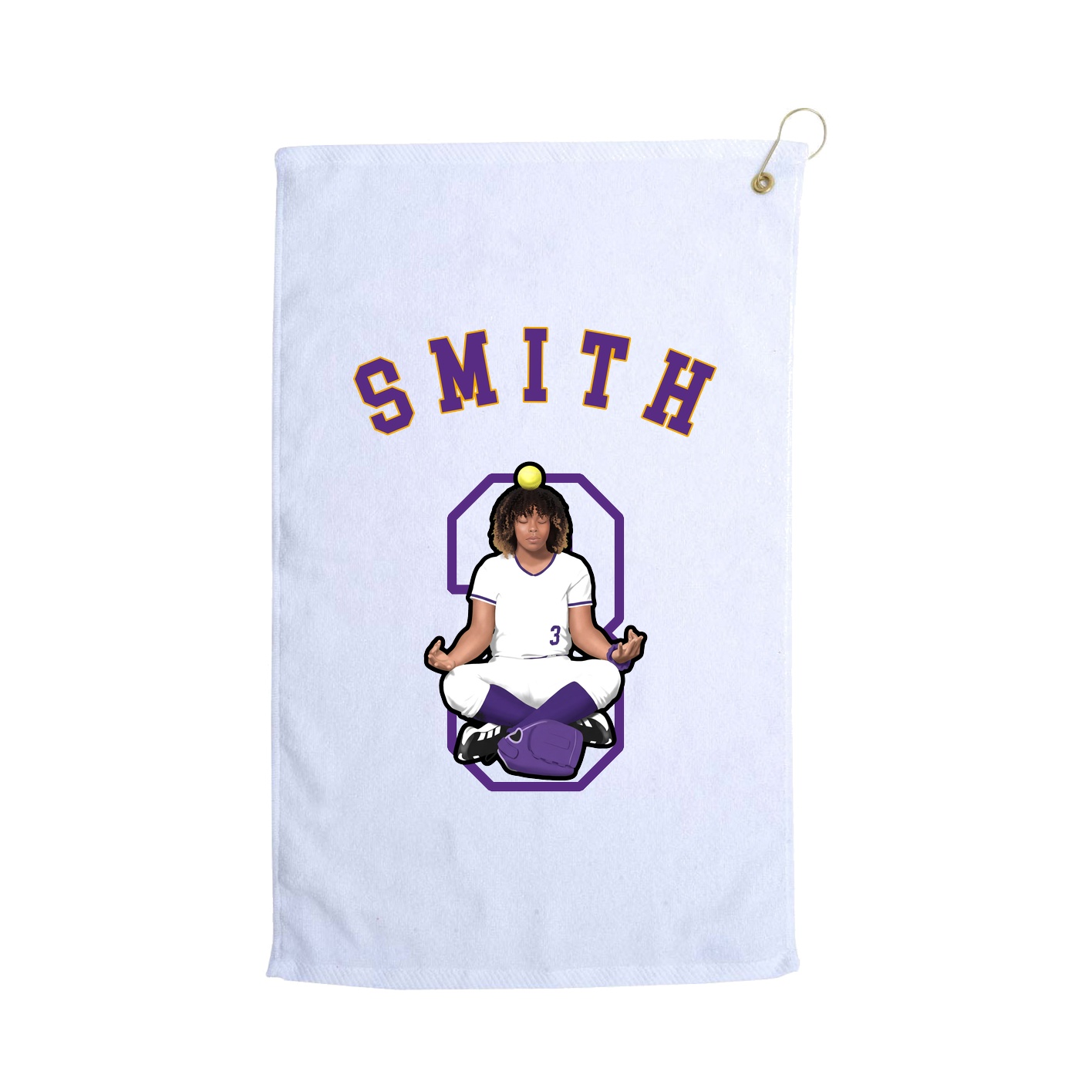 Golf Towel — Shirsey Arch in White