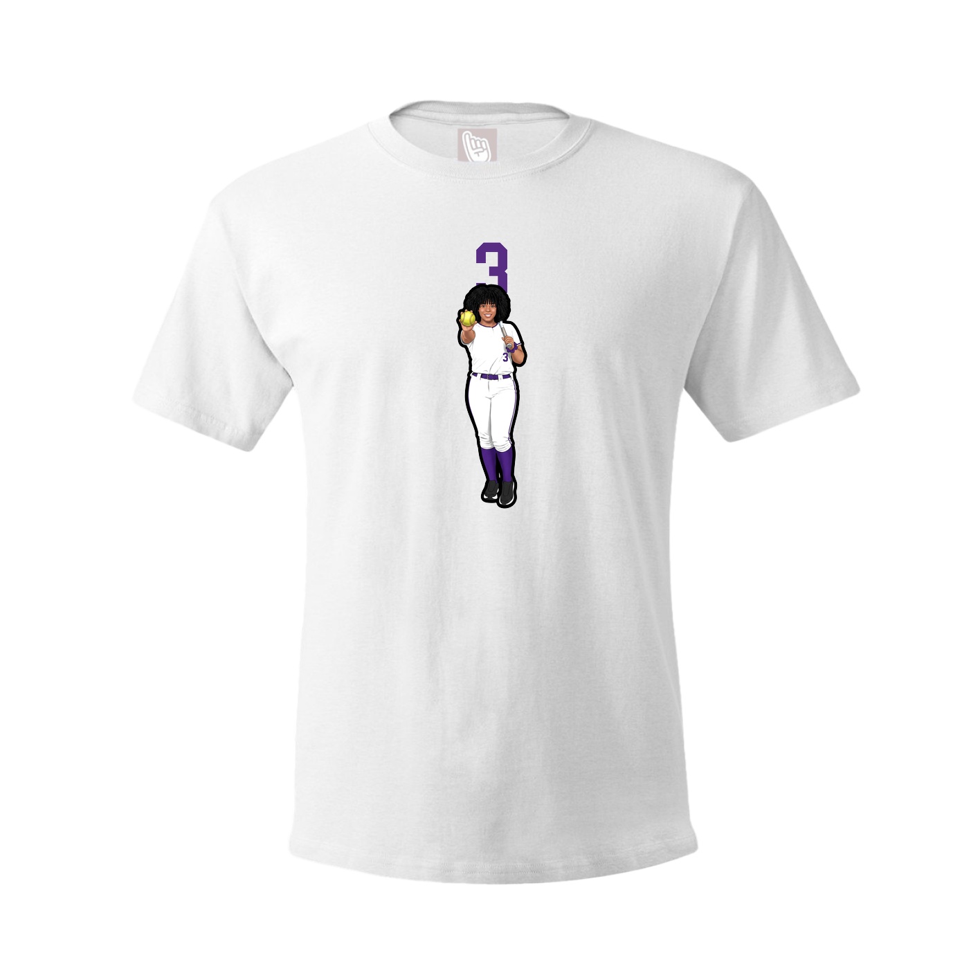 Tee — Number Top in White