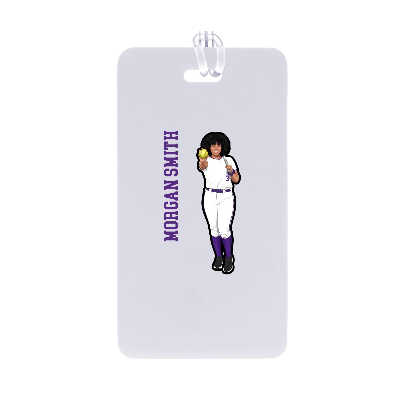 Bag Tag — Name Vertical in Classic