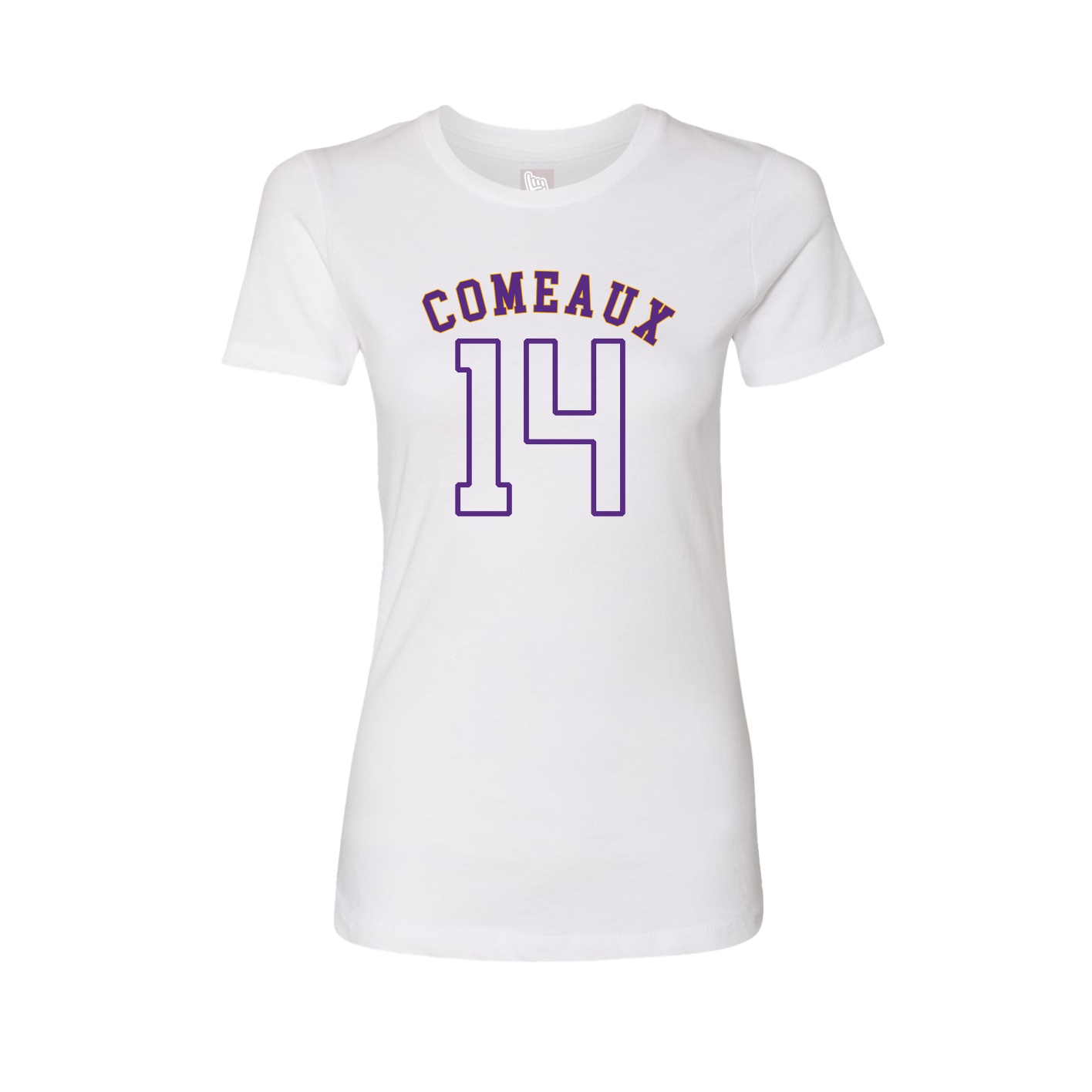 Fitted Women's Tee — Shirsey Arch in White