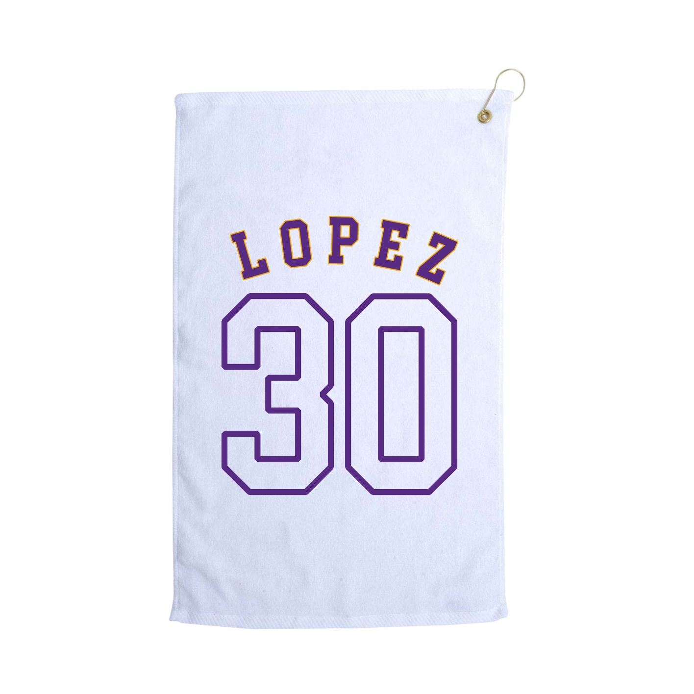 Golf Towel — Shirsey Arch in White
