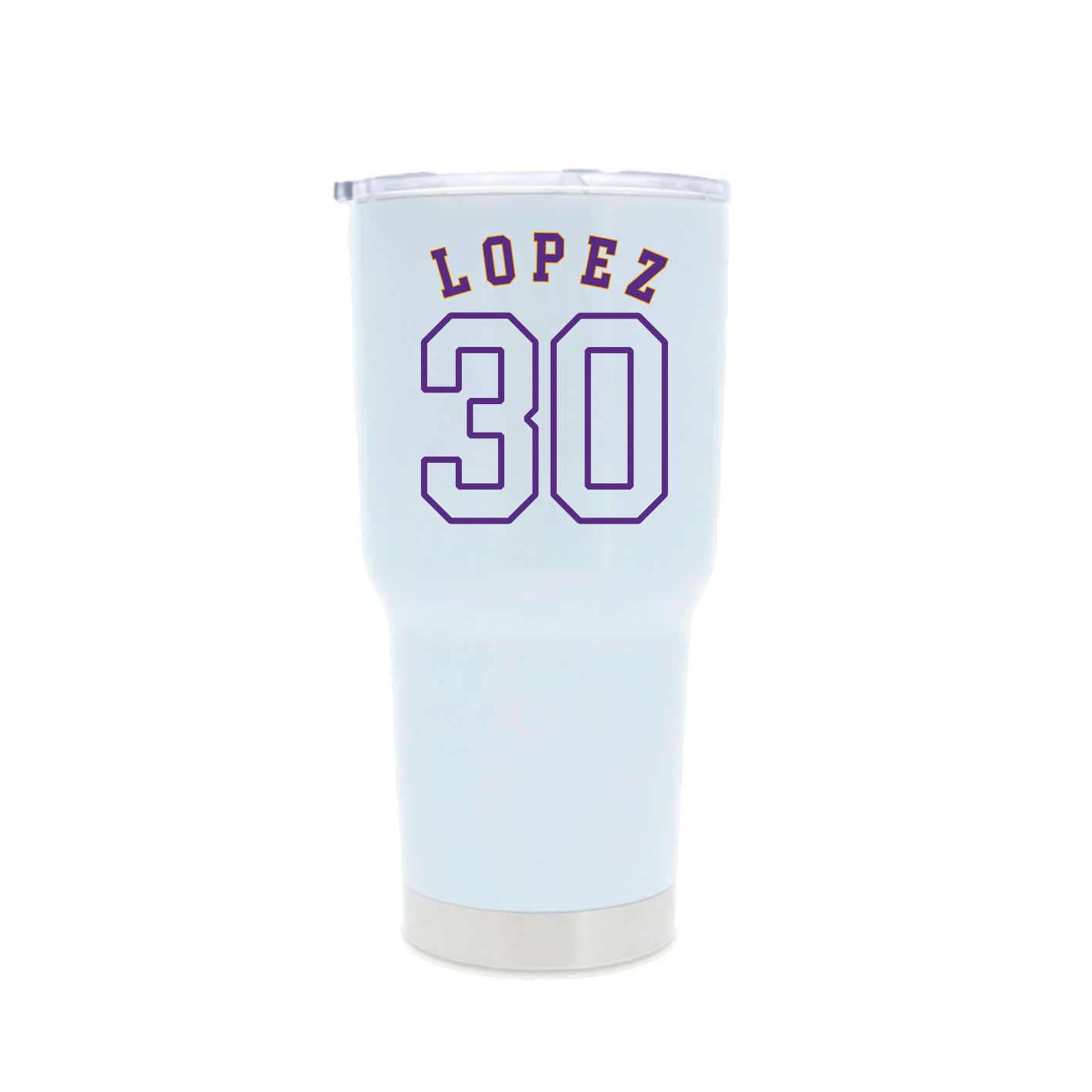 30oz Stainless Steel Tumbler — Shirsey Arch in White