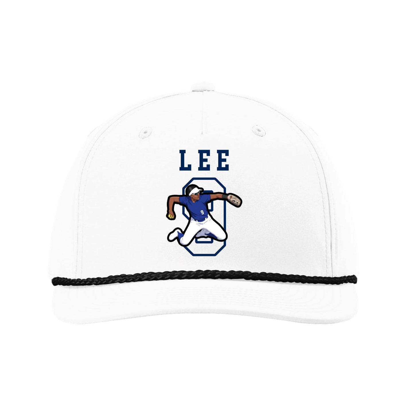 Five-Panel Classic Rope Cap — Shirsey in White