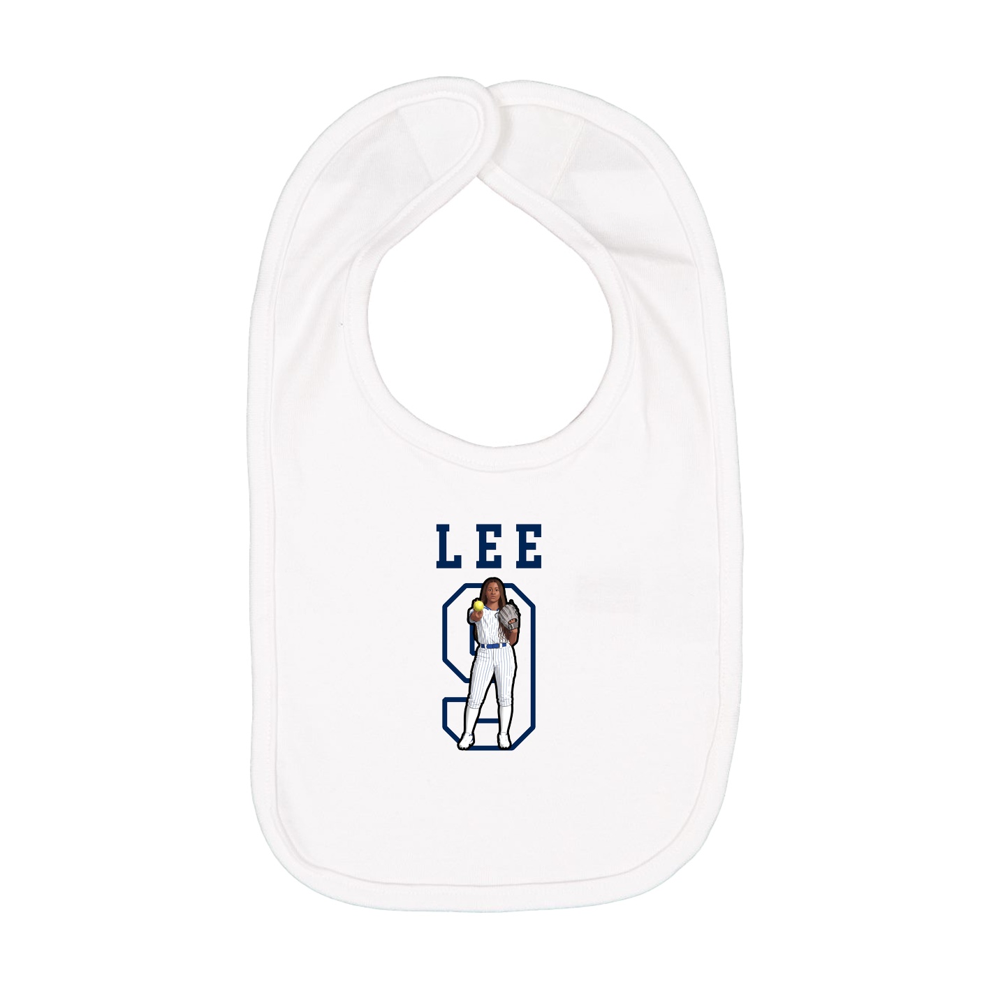 Infant Bib — Shirsey in White