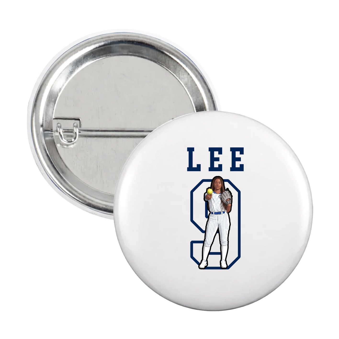 Game Day Button — Shirsey in White