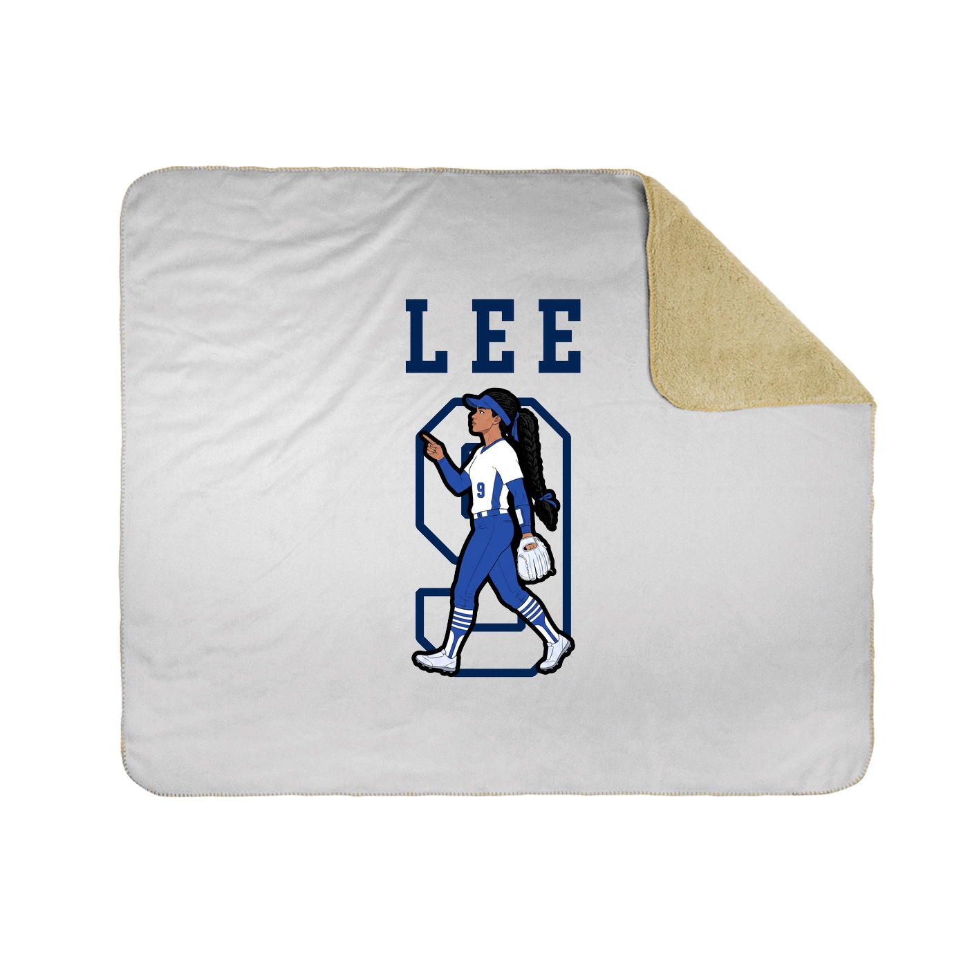 Throw Blanket — Shirsey in White
