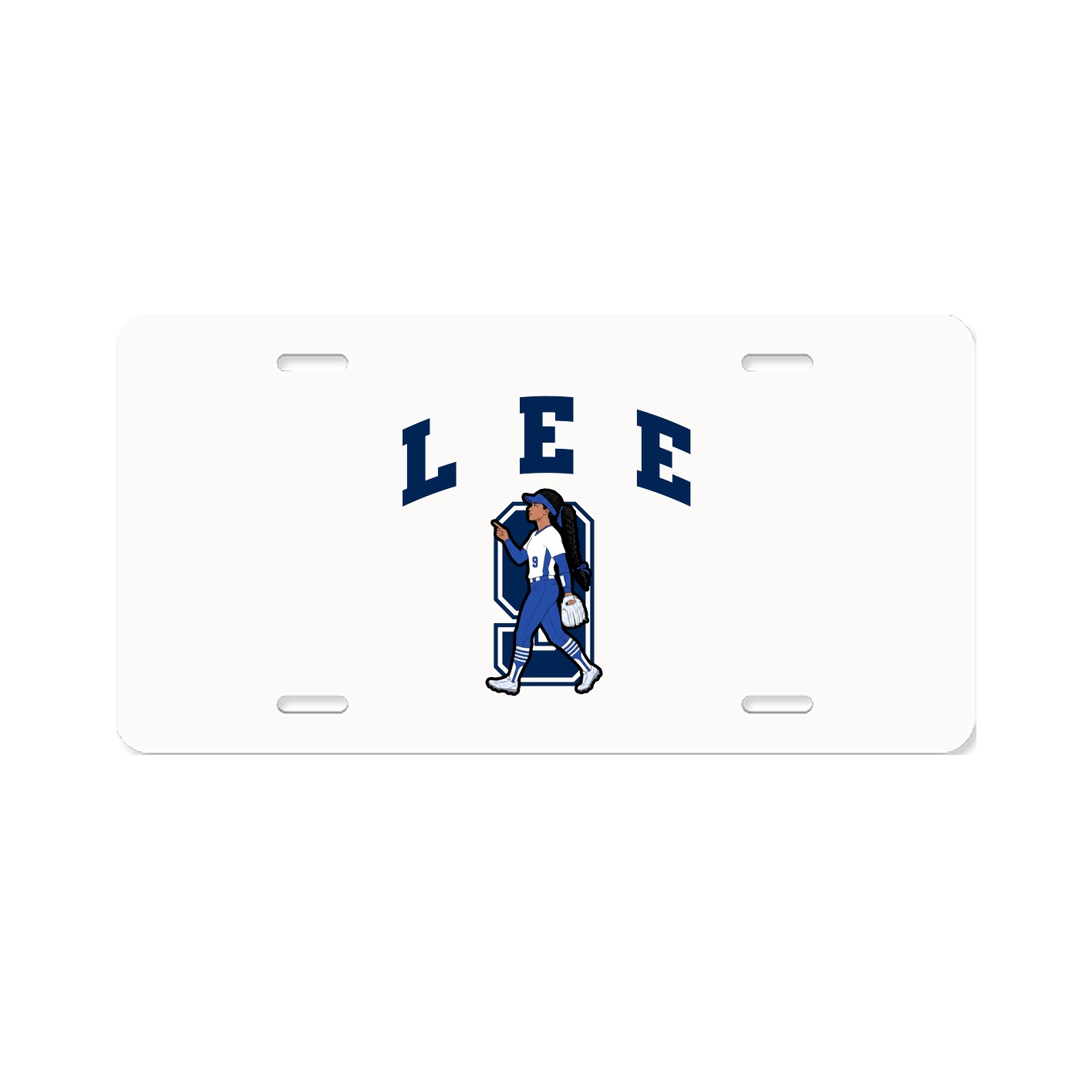 License Plate — Number in Classic