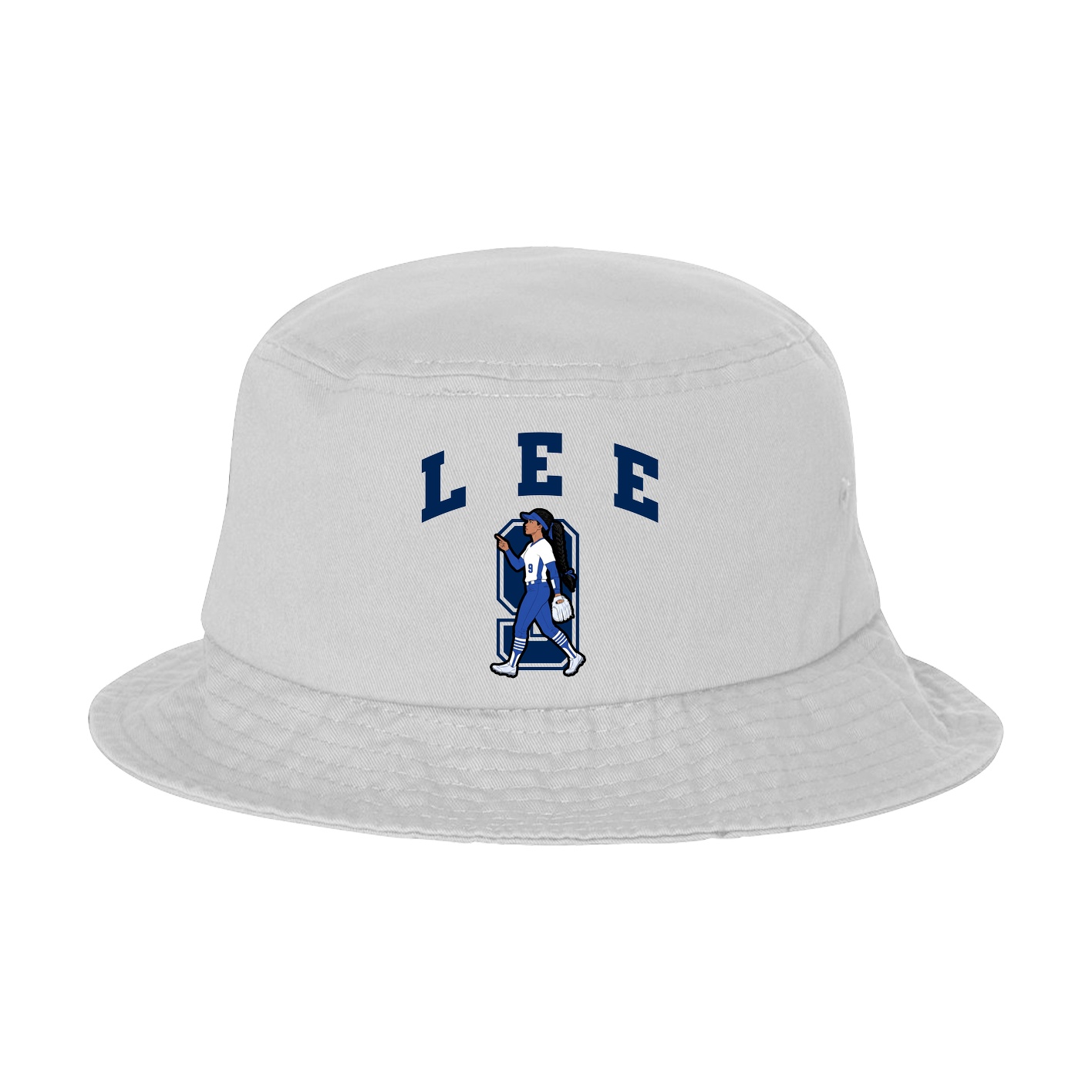 Bucket Cap — Number in White