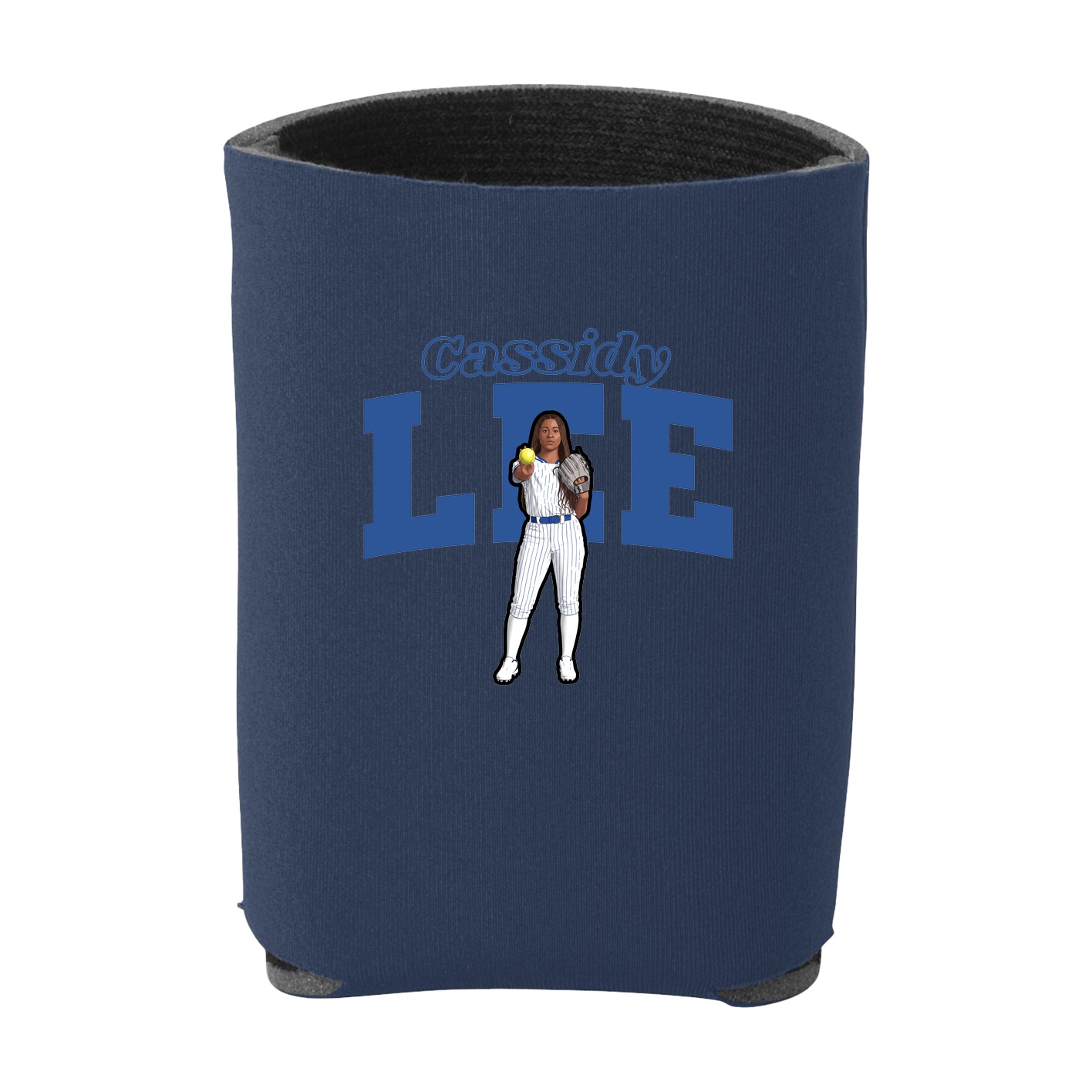 Can Holder — Name Arch in Navy