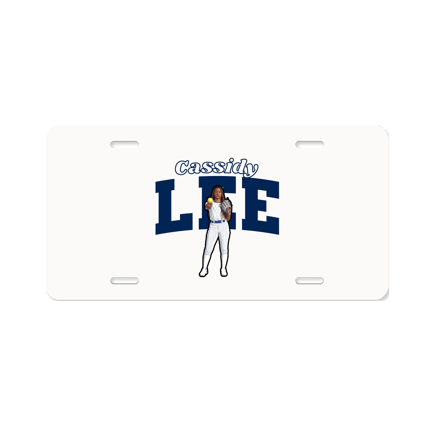 License Plate — Name Arch in Classic