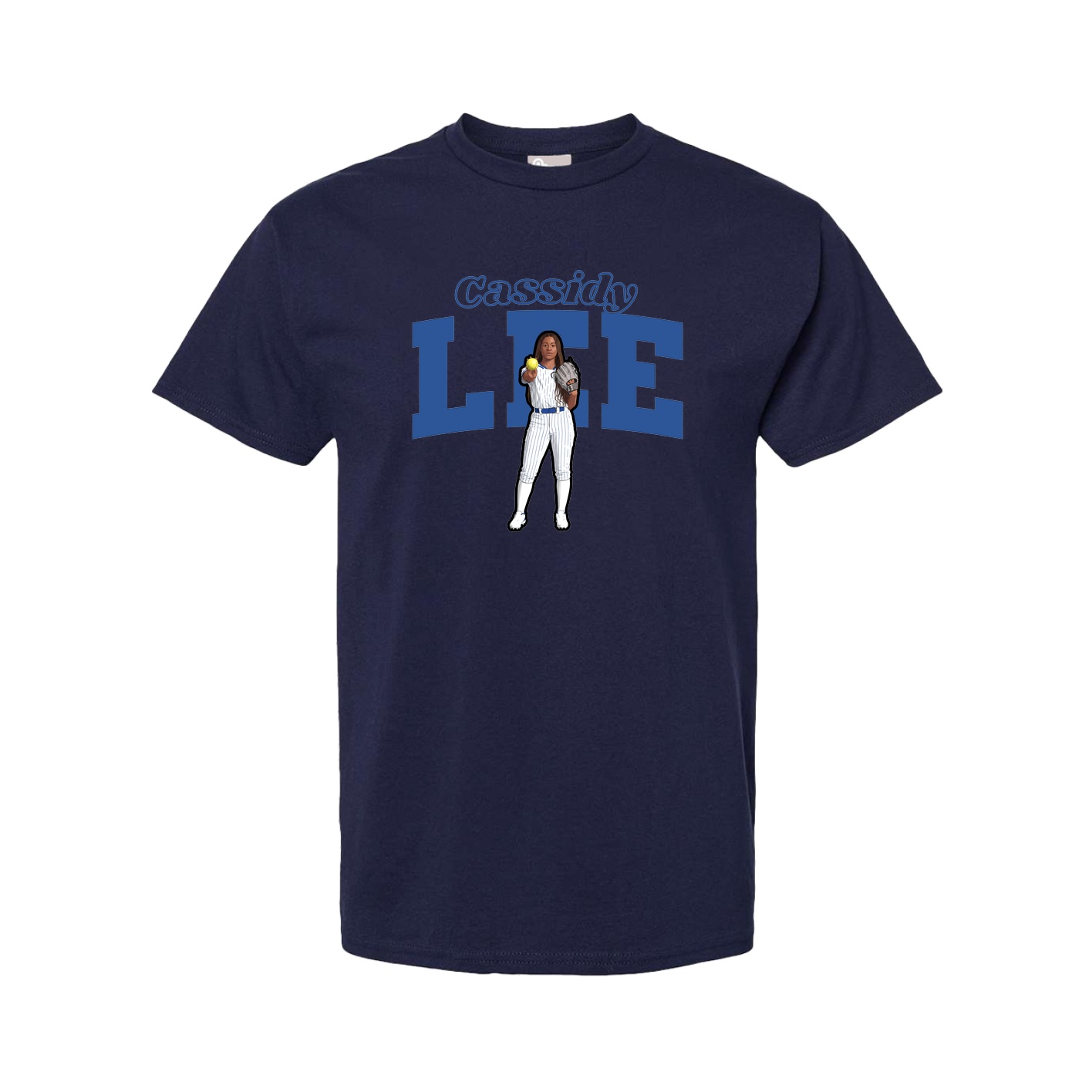 Youth Tee — Name Arch in Navy