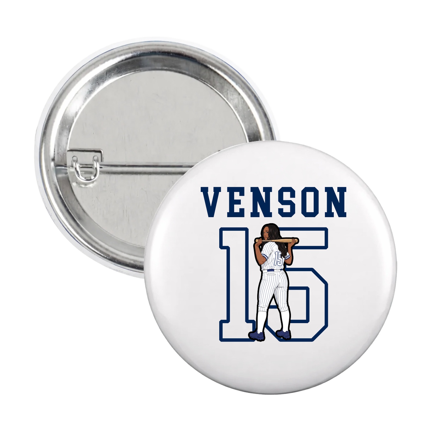 Game Day Button — Shirsey in White