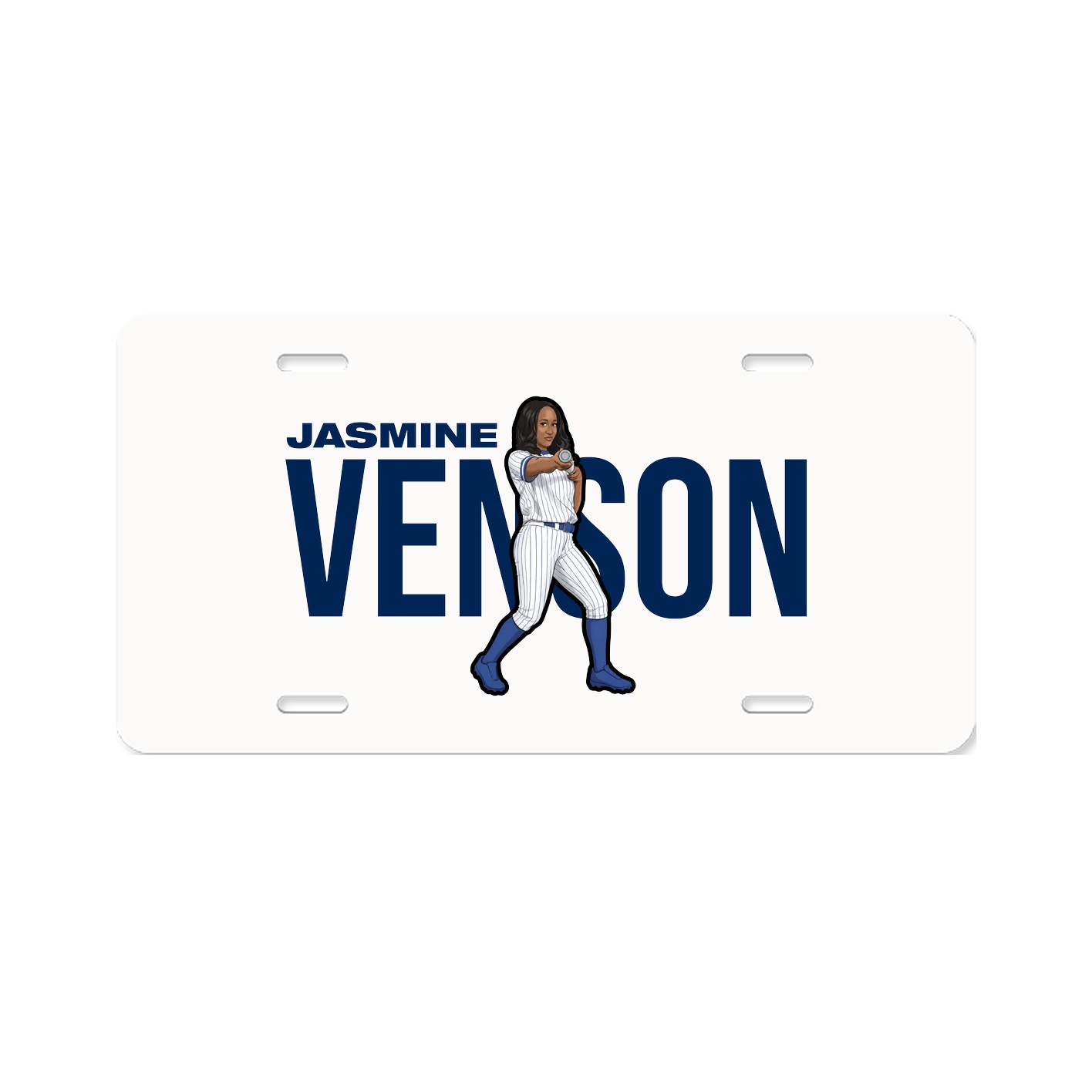 License Plate — Player Name in Classic