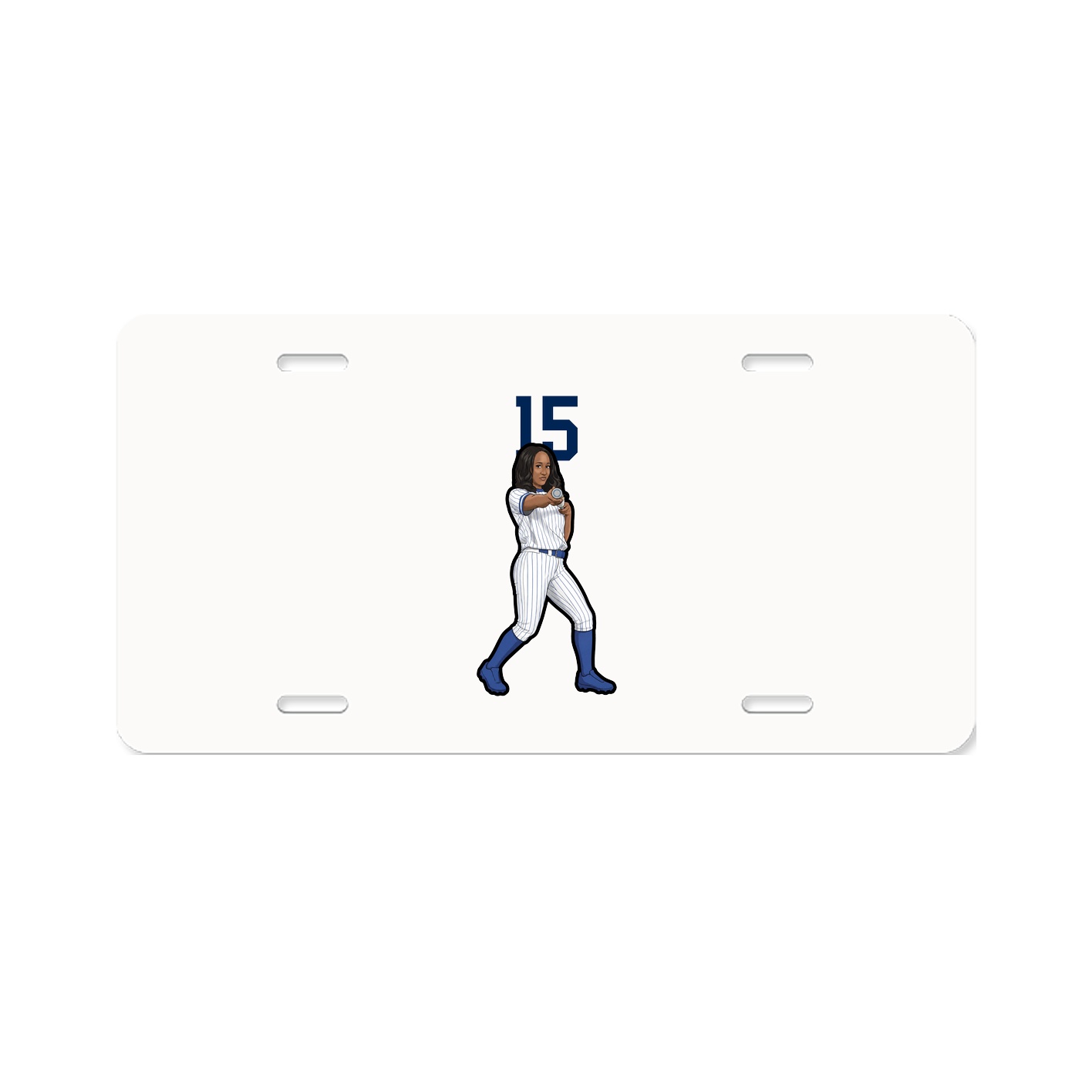 License Plate — Number Top in Classic