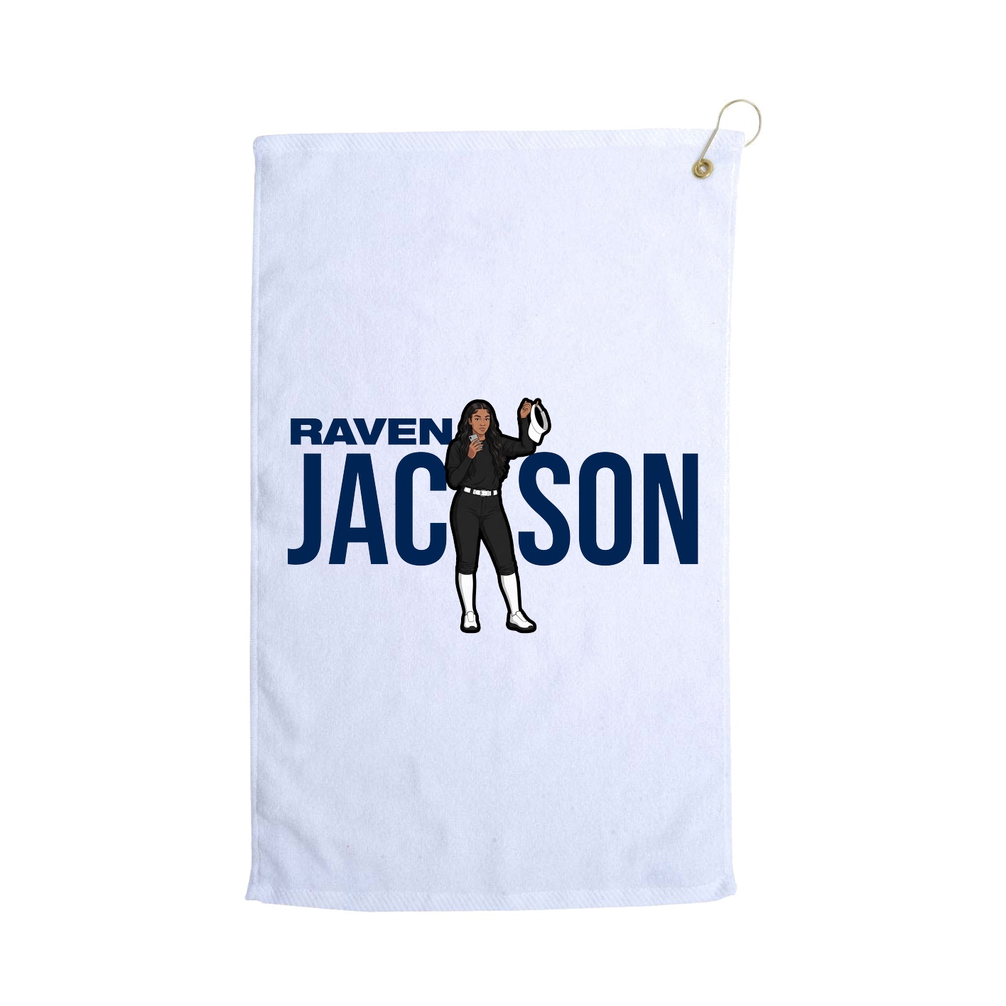 Golf Towel — Player Name in White