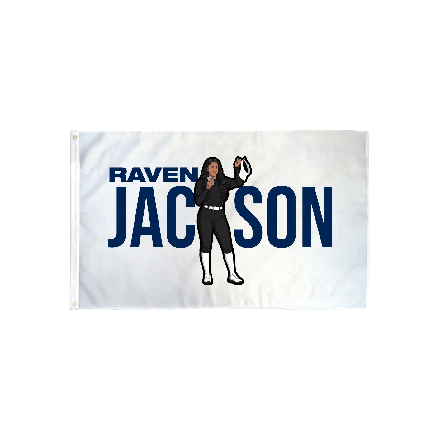 3x5 Flag — Player Name in Classic