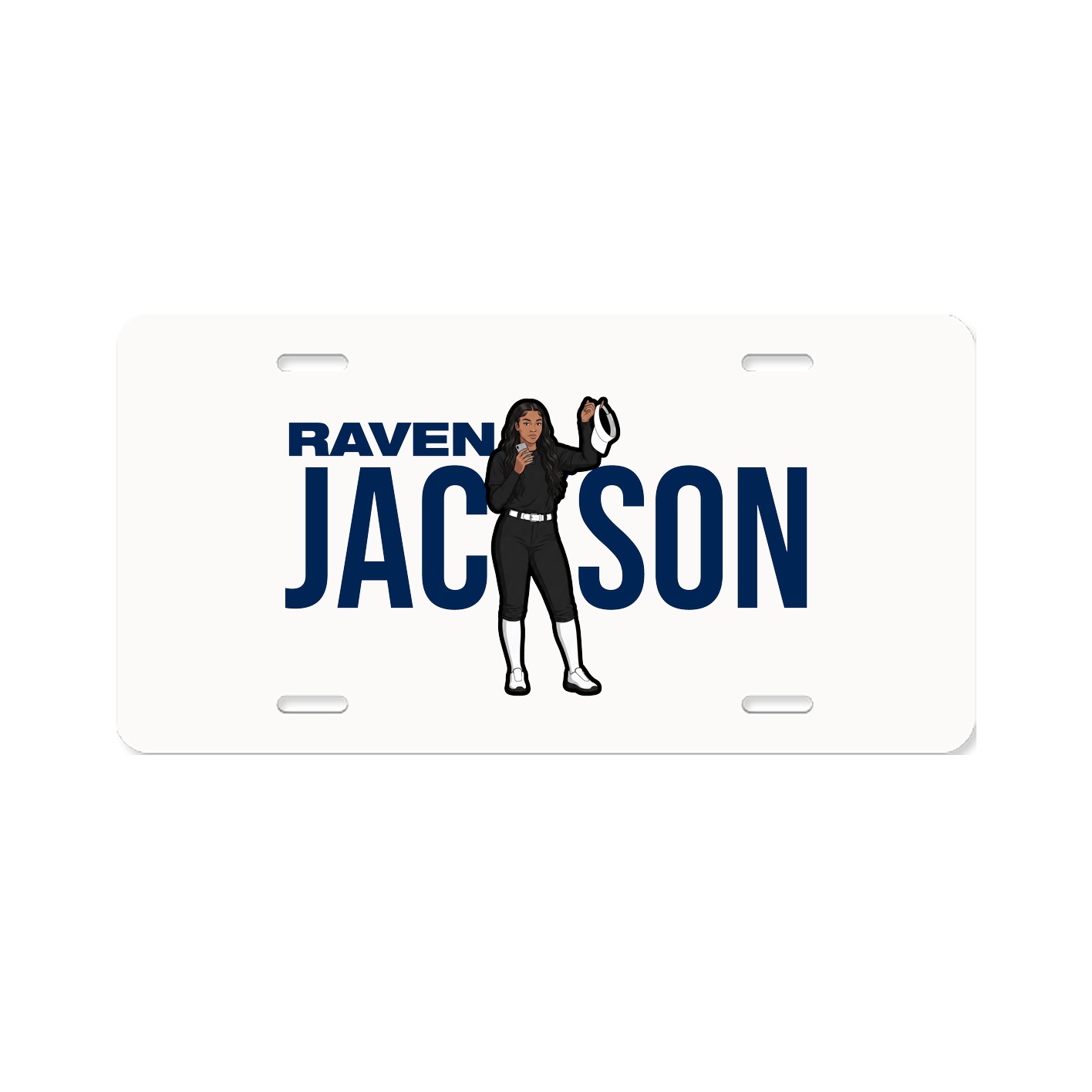 License Plate — Player Name in Classic
