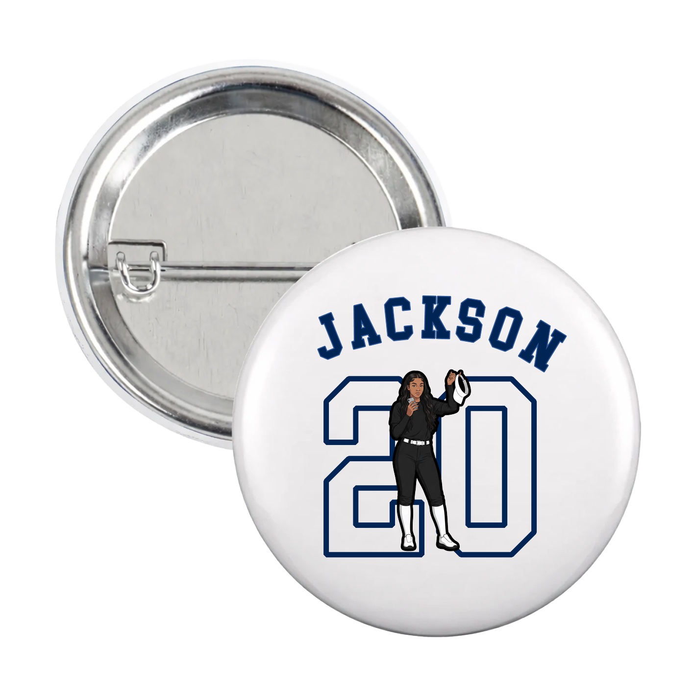 Game Day Button — Shirsey Arch in White