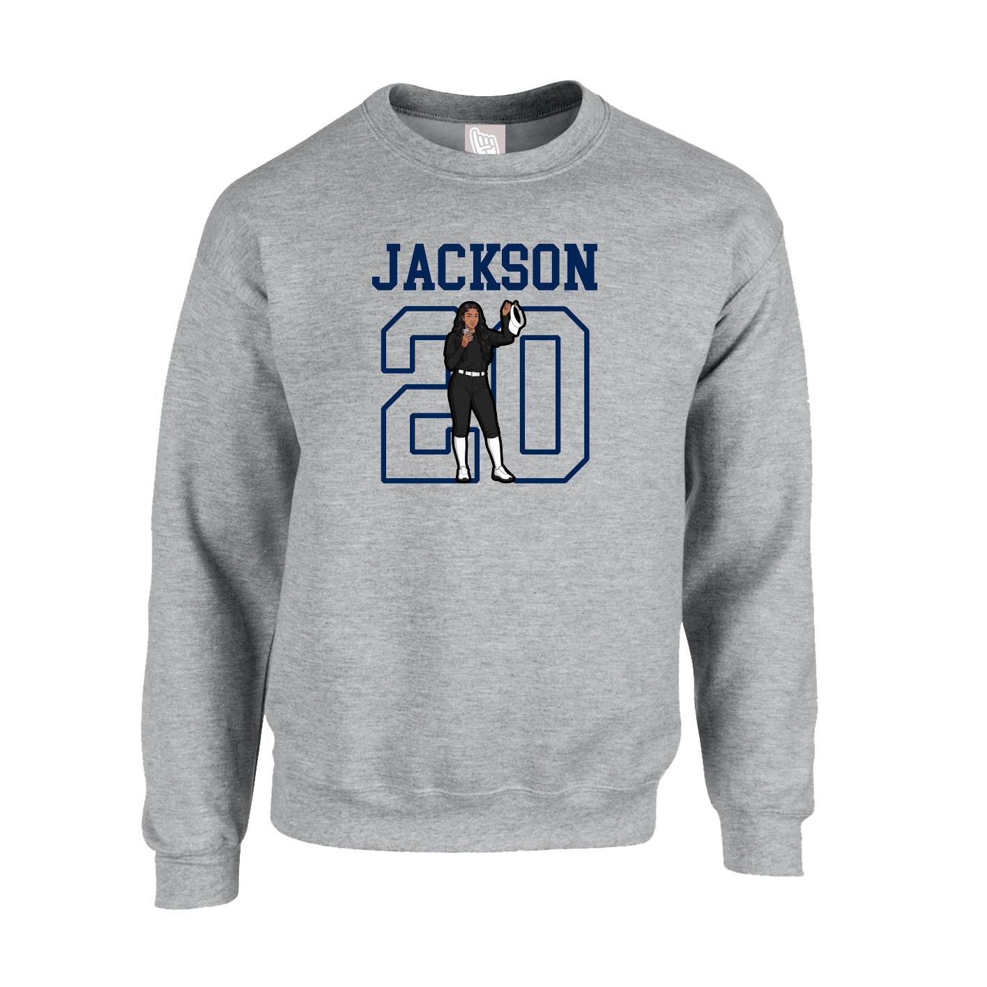 Fleece Crew — Shirsey in Grey