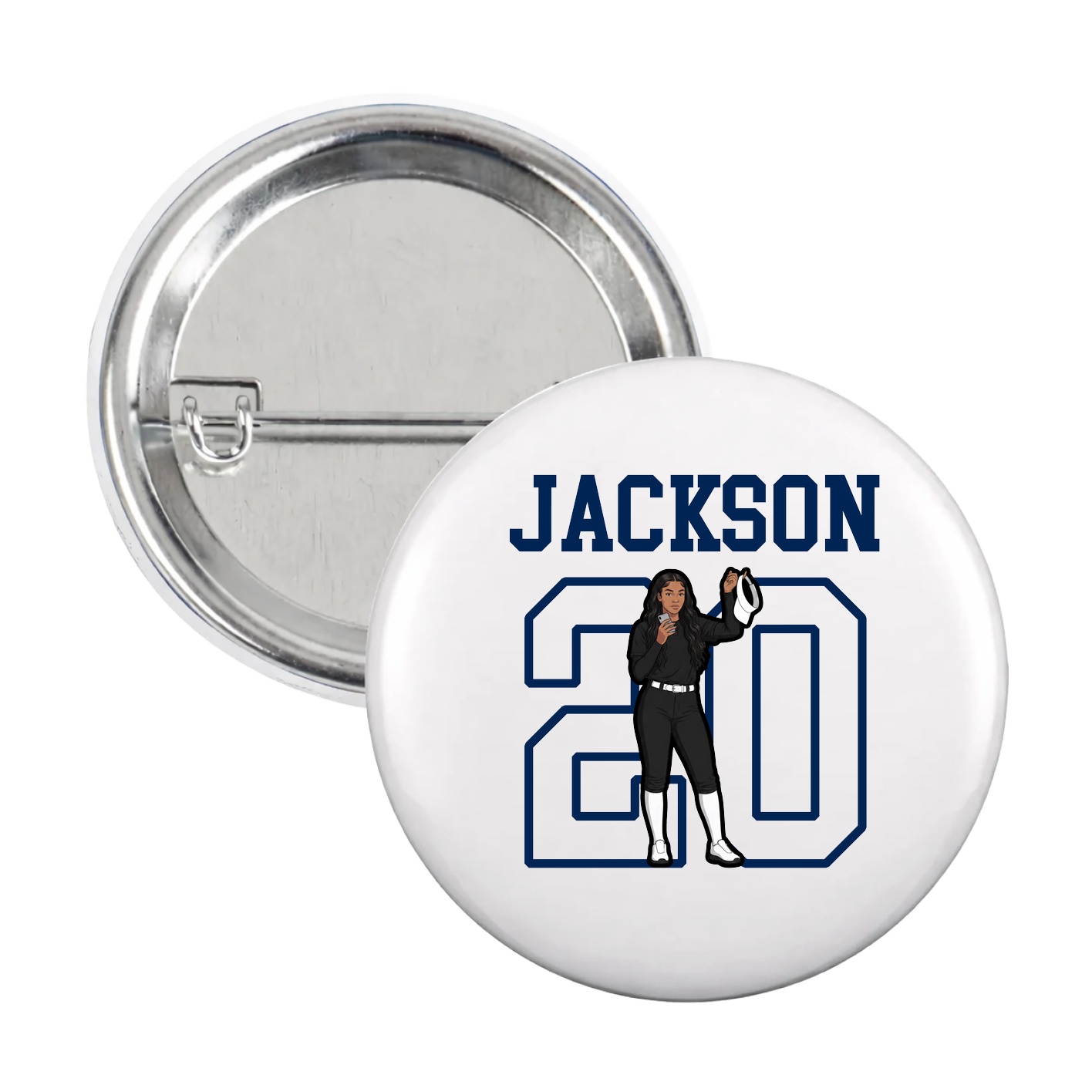 Game Day Button — Shirsey in White