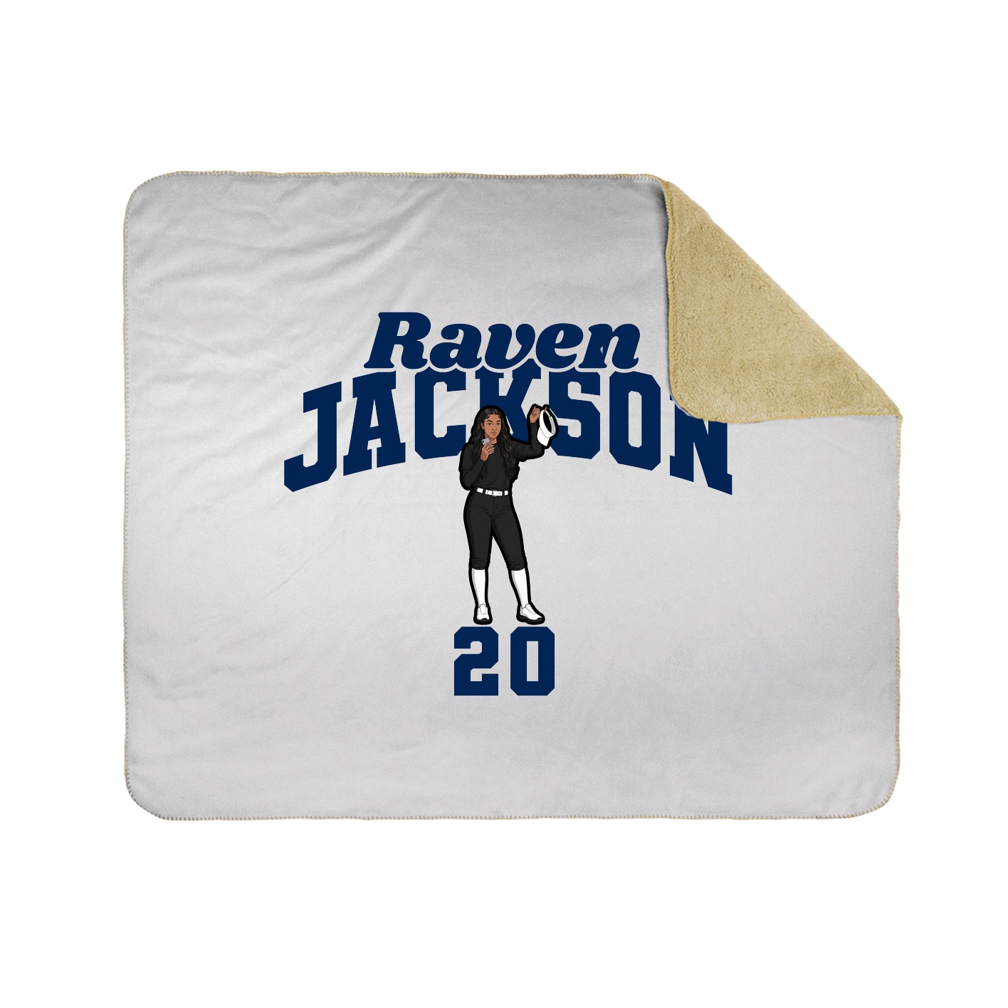 Throw Blanket — Signature Arch in White