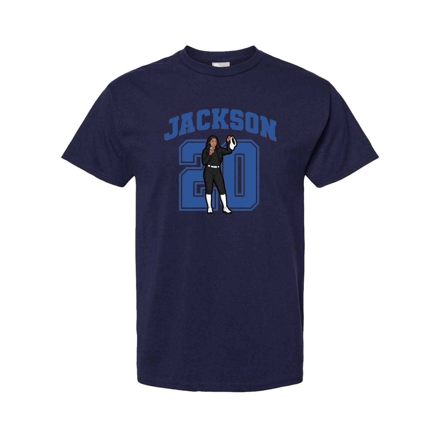 Tee — Number in Navy