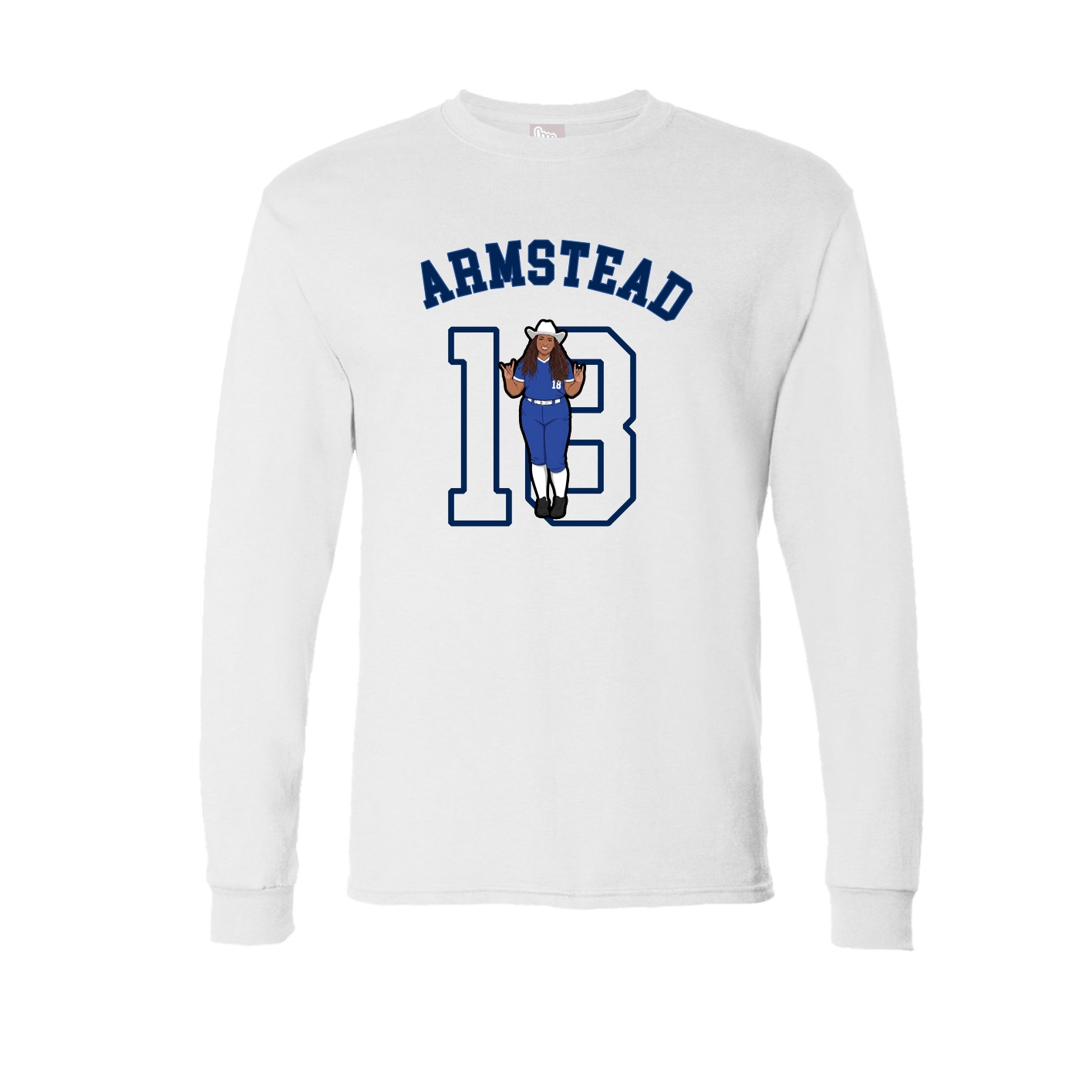 Long Sleeve Tee — Shirsey Arch in White