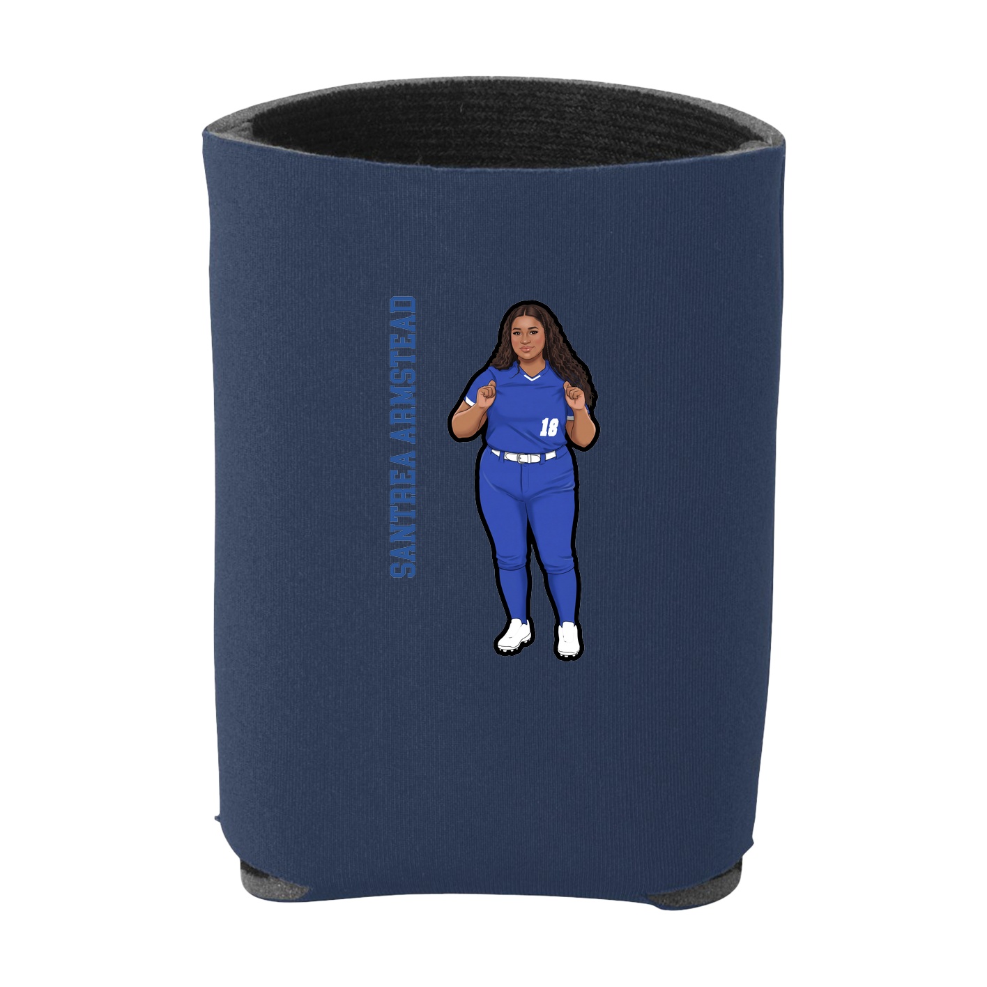 Can Holder — Name Vertical in Navy