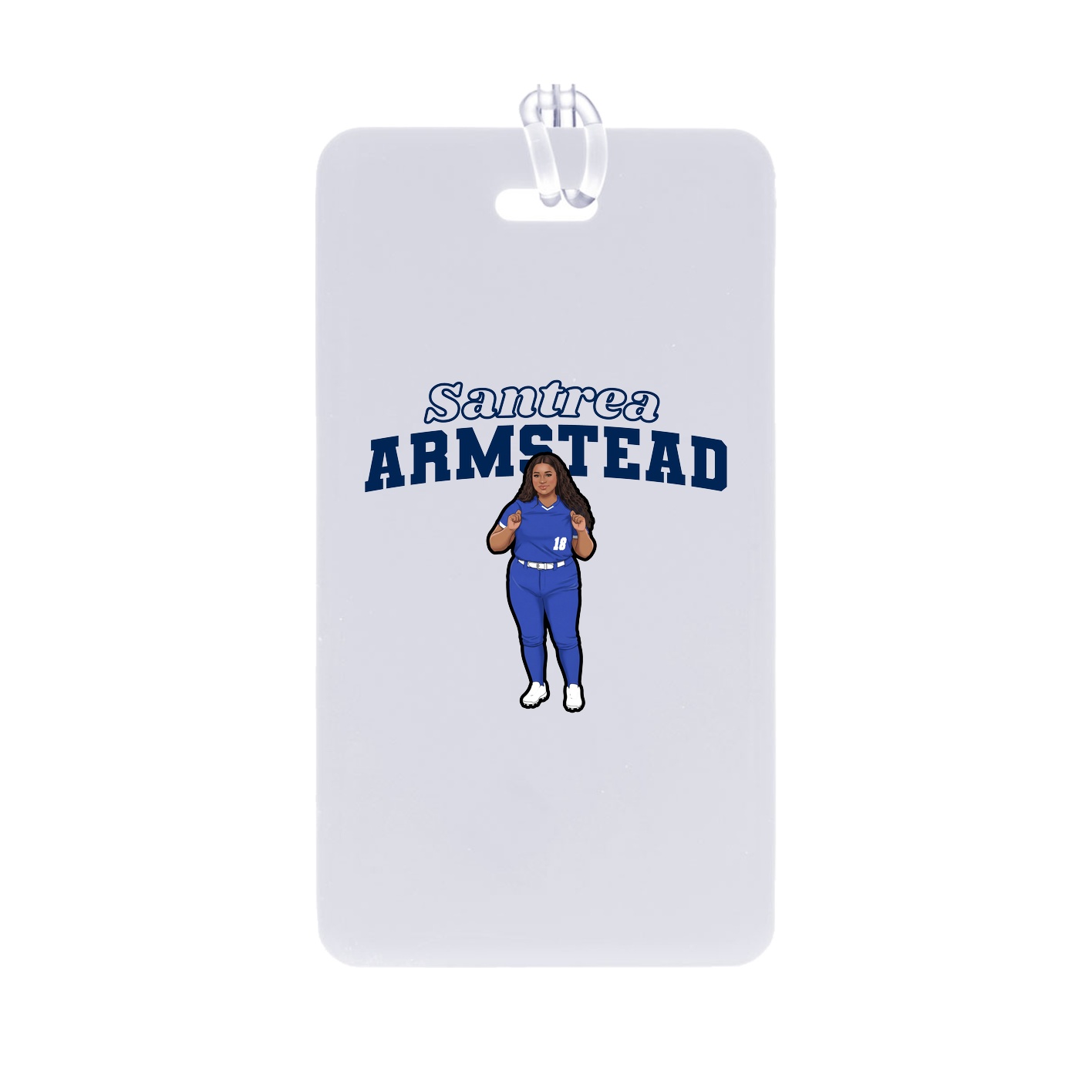 Bag Tag — Name Arch in Classic